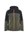 Cascade 3 Layer Shell Jacket - Forest Green / Rust