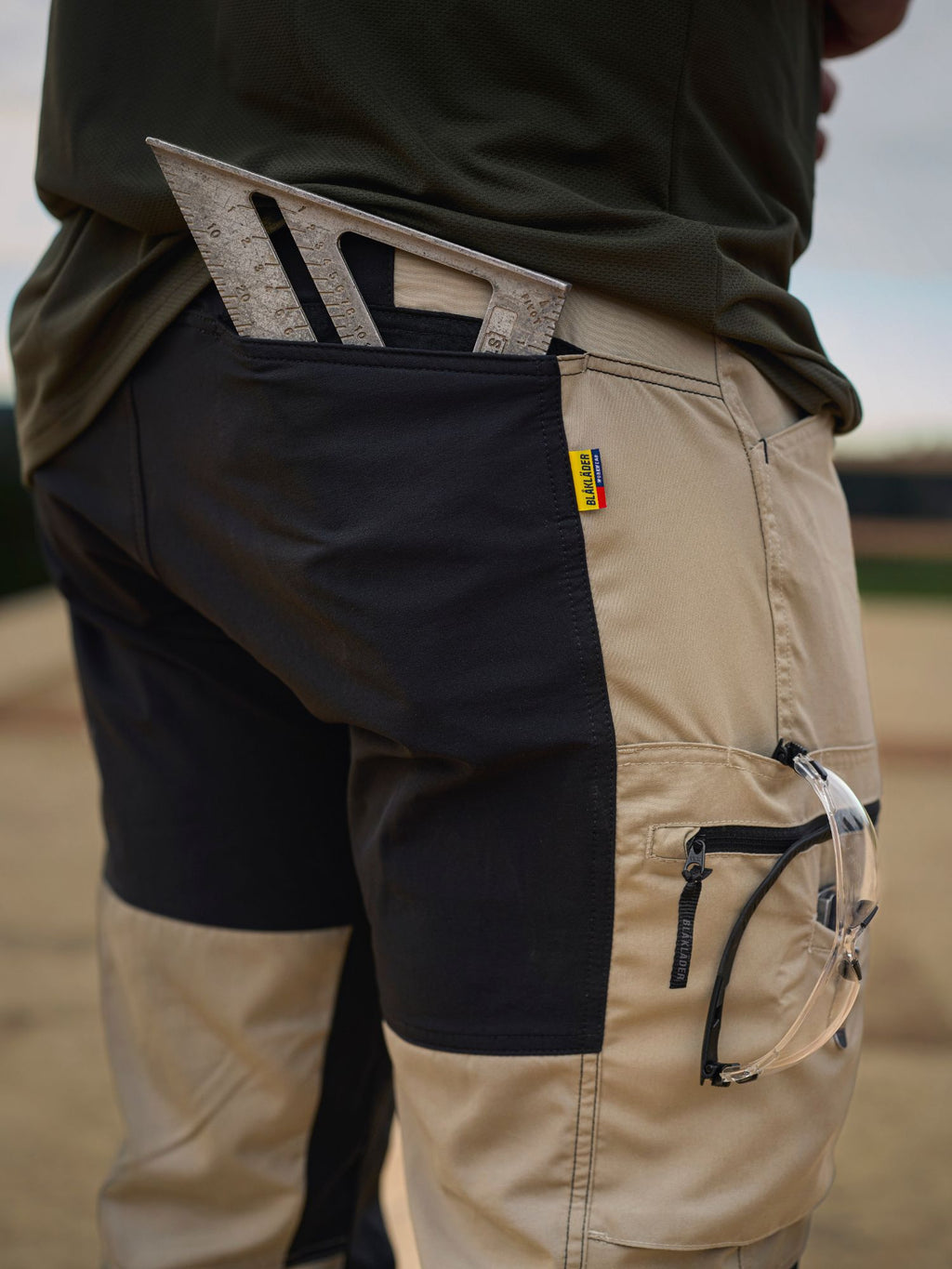 Blaklader Workwear Service Pants with Stretch in color Stone