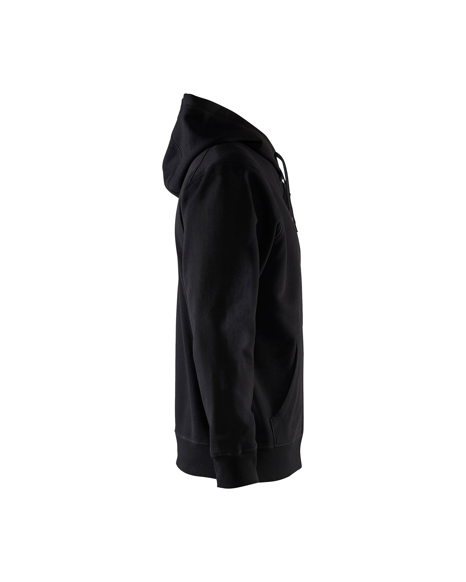 Hooded Zip-up Sweatshirt - Black