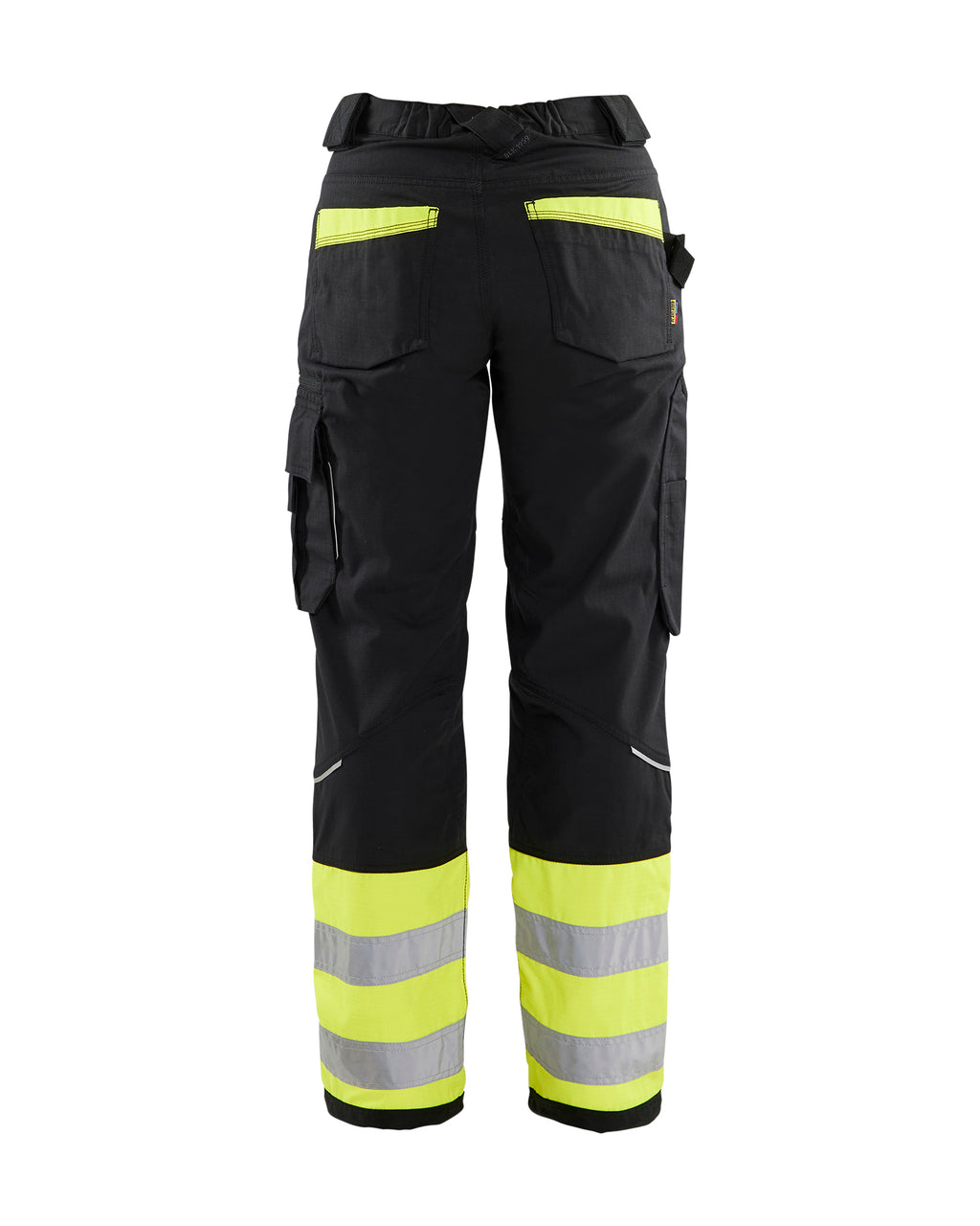 Women's Visibility Ripstop Pant - Black/Yellow Hi-viz