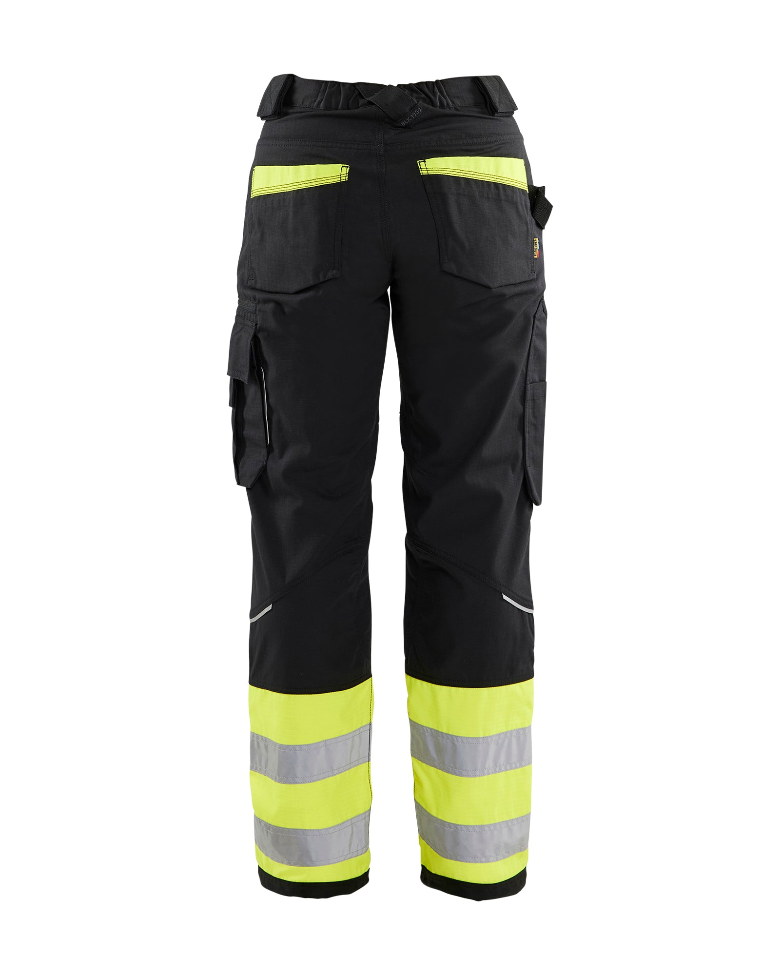Women's Visibility Ripstop Pant - Black/Yellow Hi-viz