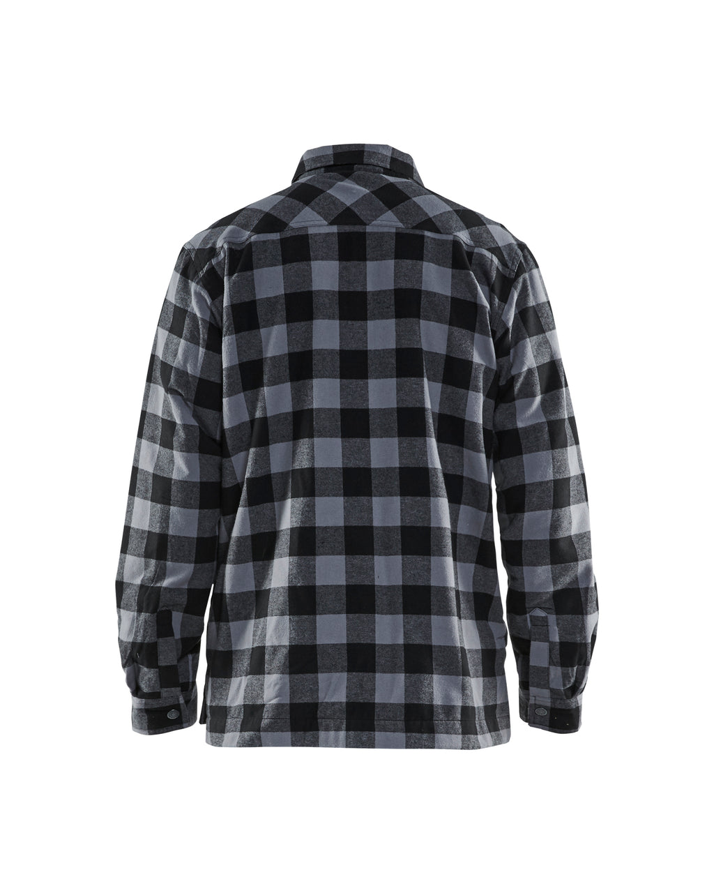 Lined flannel shirt - Dark grey/Black