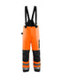 Hi-Vis Shell Suspender Pants - Orange Hi-viz/Black