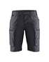 Women's Service Shorts With Stretch - Grey/Black