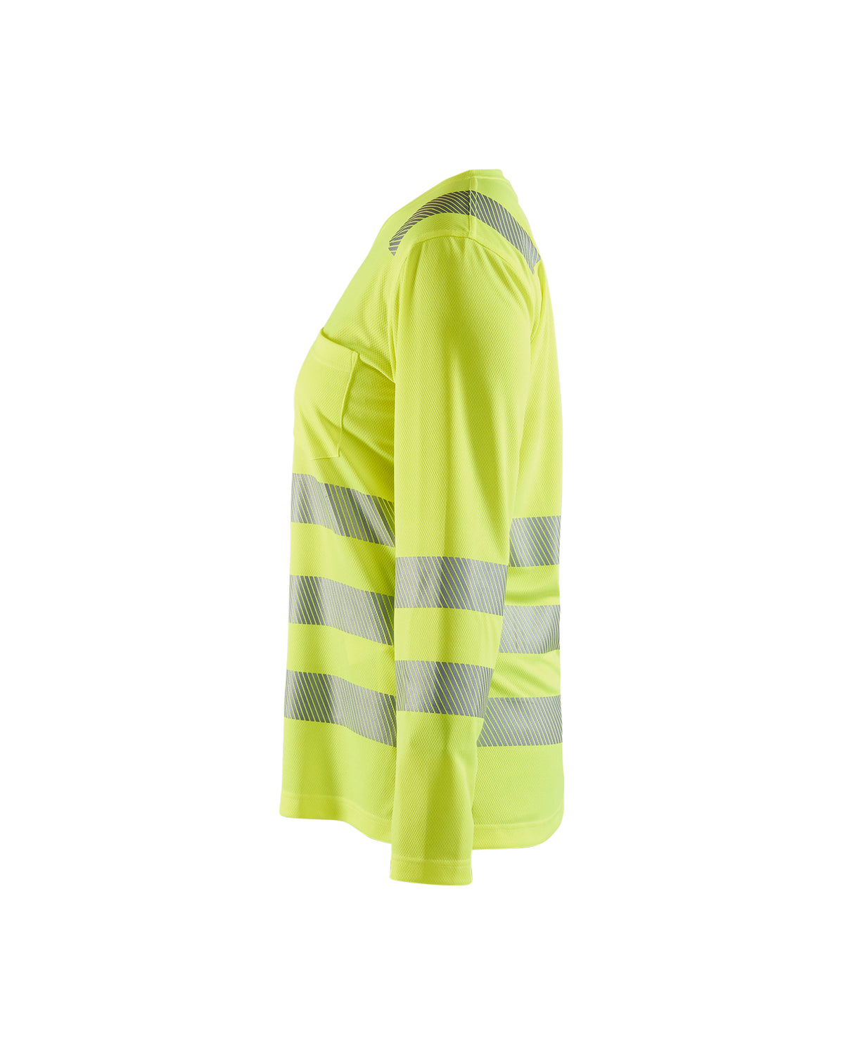 Women's Hi-Vis Long Sleeve Pocket T-Shirt - Yellow