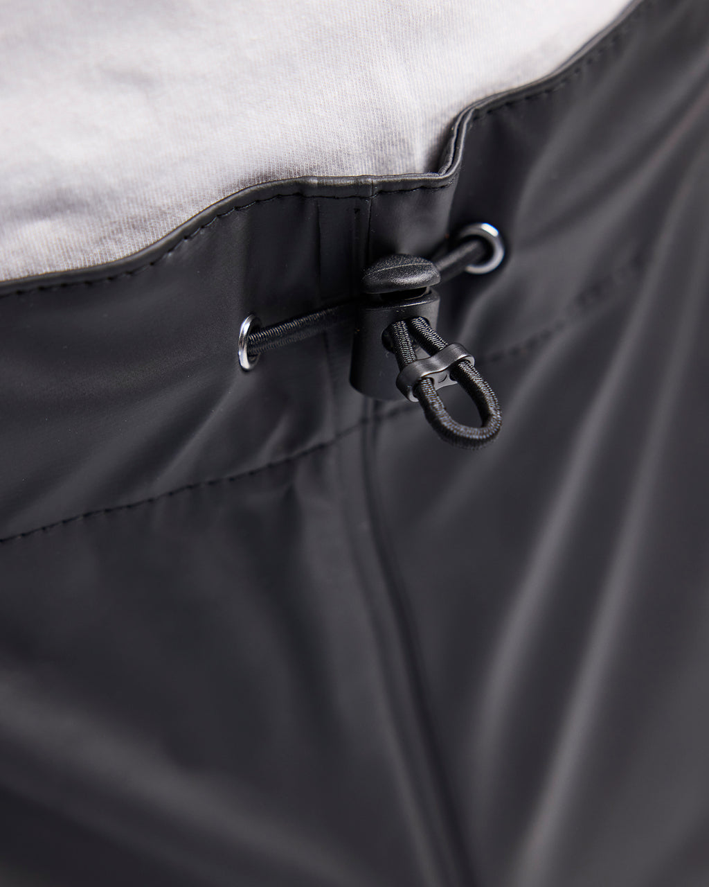 Reflective Rain Suspender Pants - Black