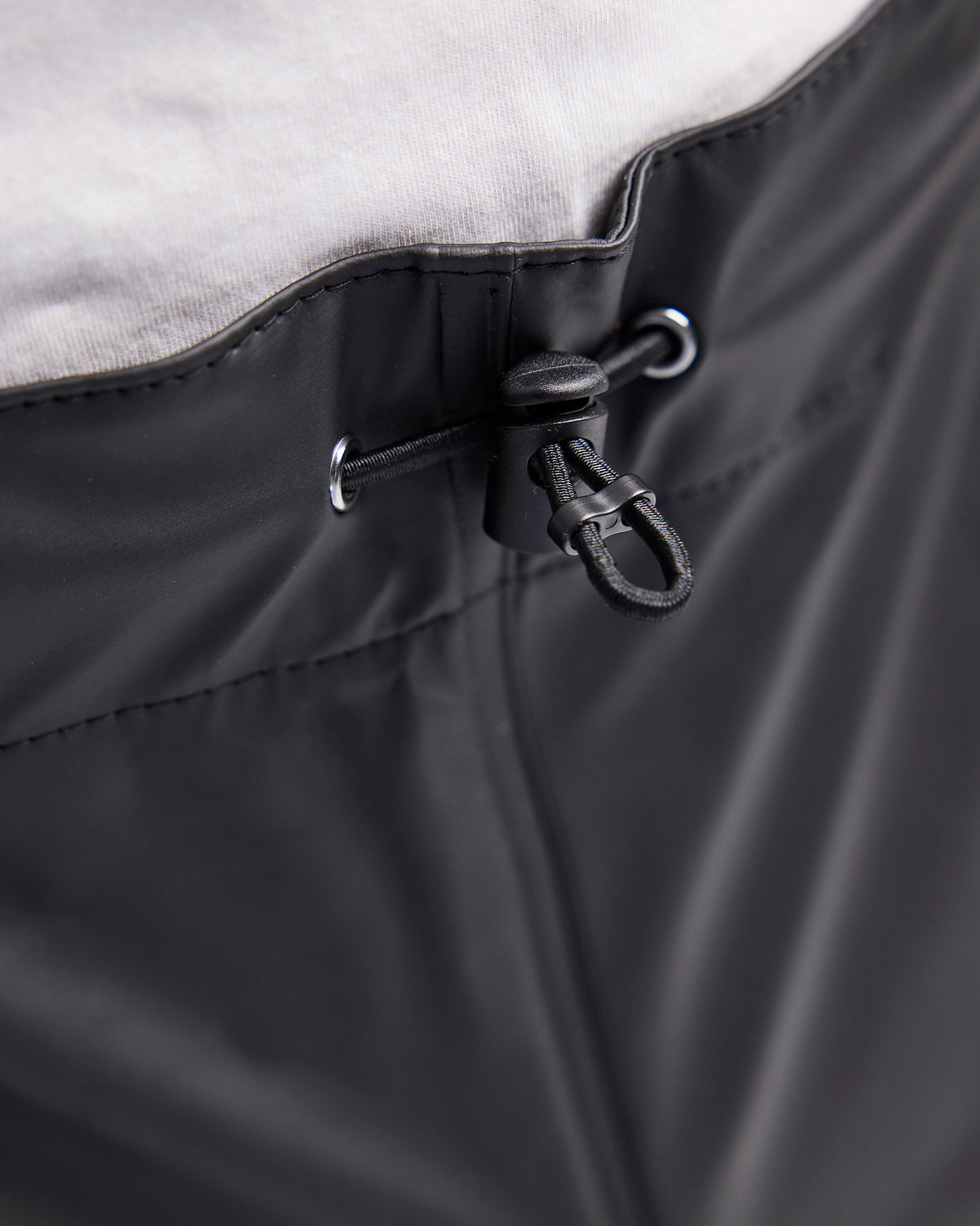 Reflective Rain Suspender Pants - Black