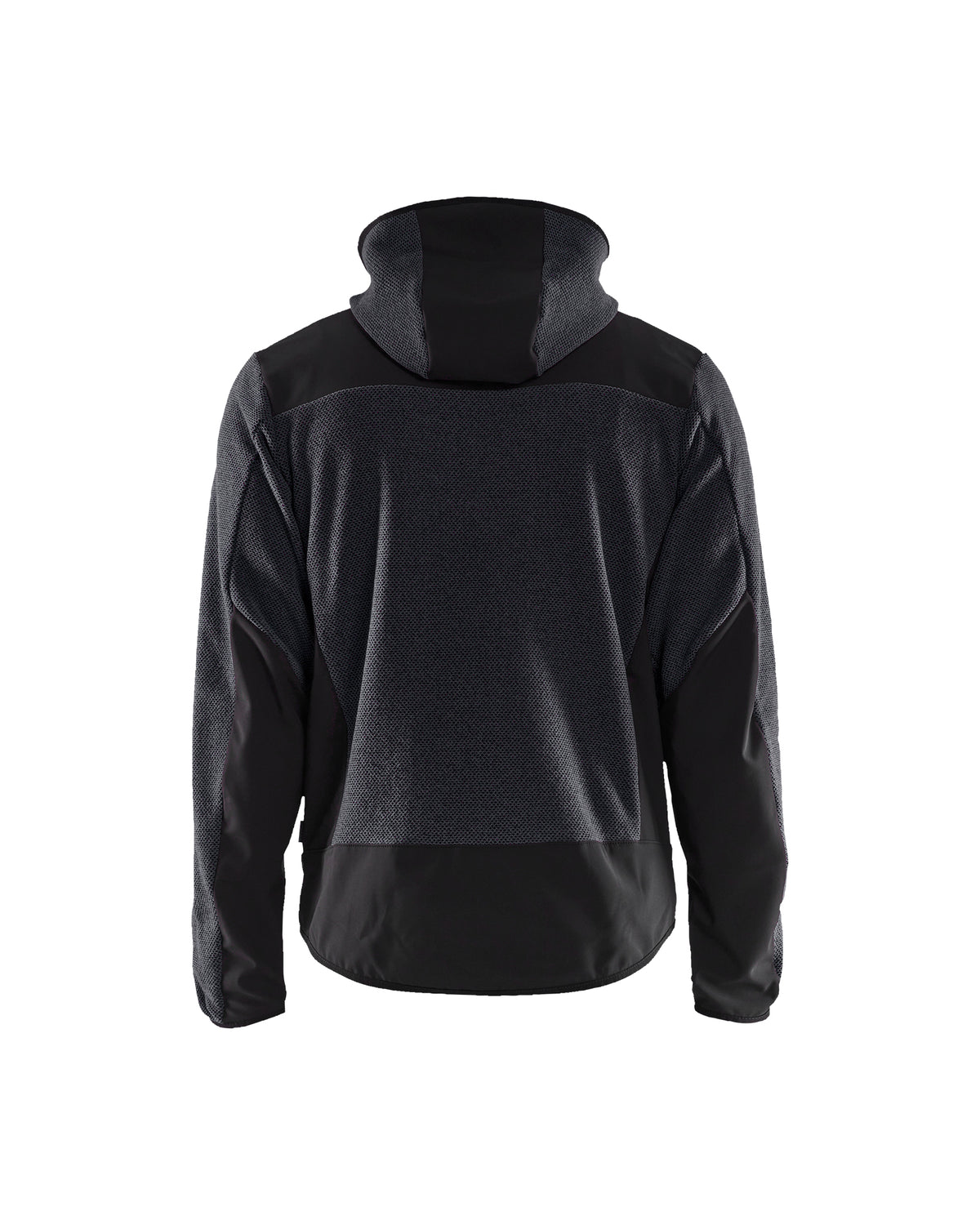 Knitted Fleece Lined Jacket - Dark grey/Black