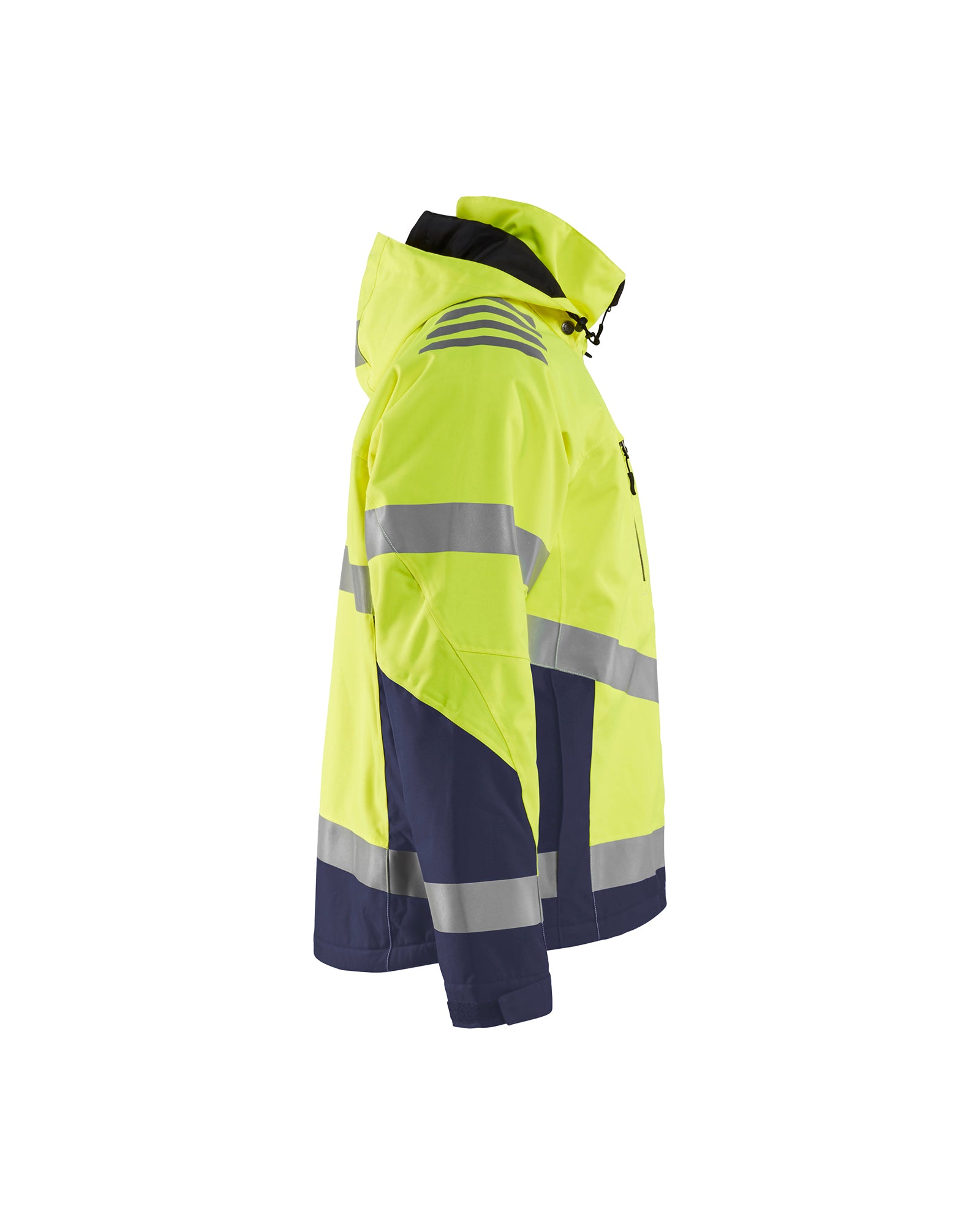 Hi-Vis Air Mesh Jacket - Yellow Hi-viz/Navy blue