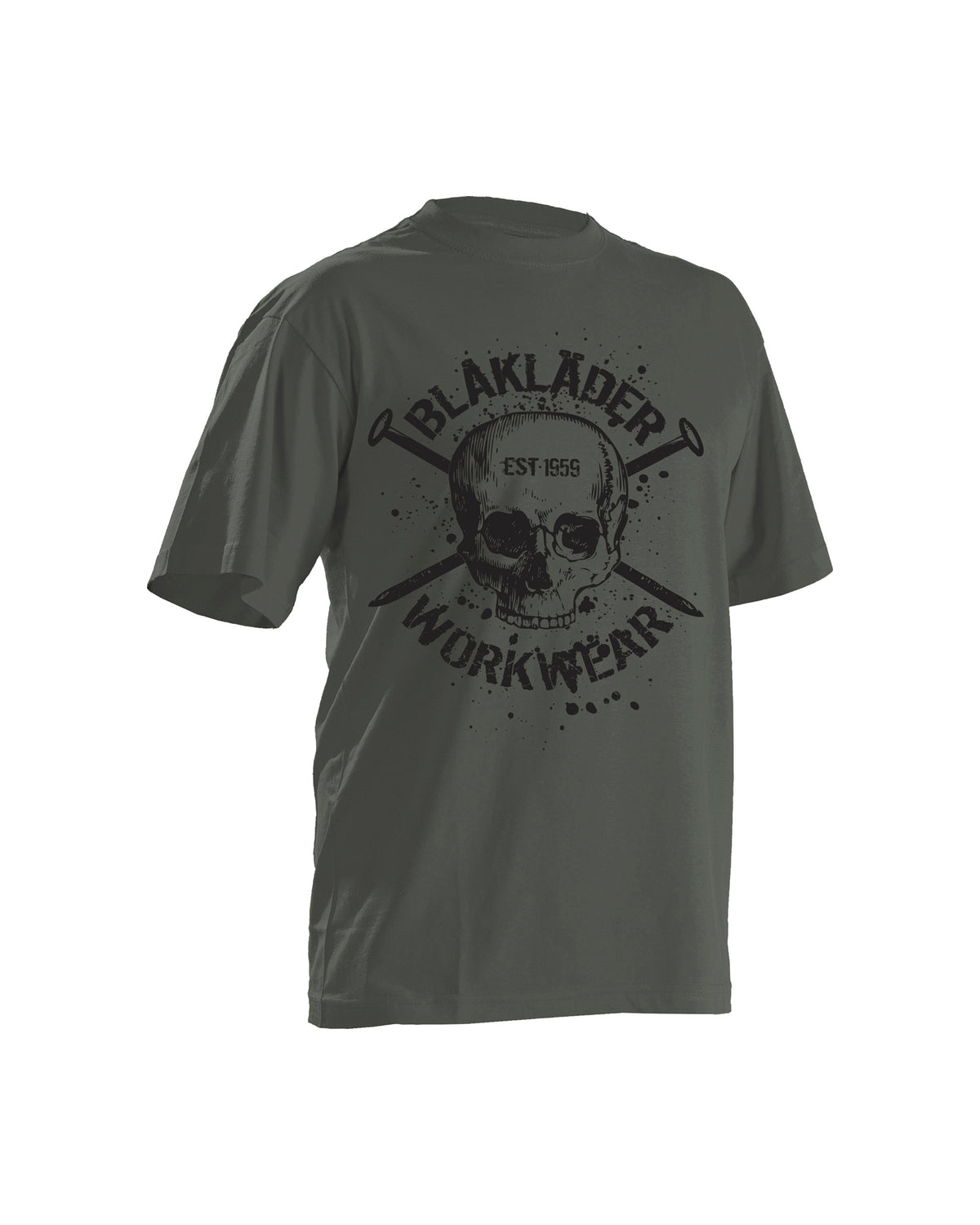 Skull T-shirt - Antique moss