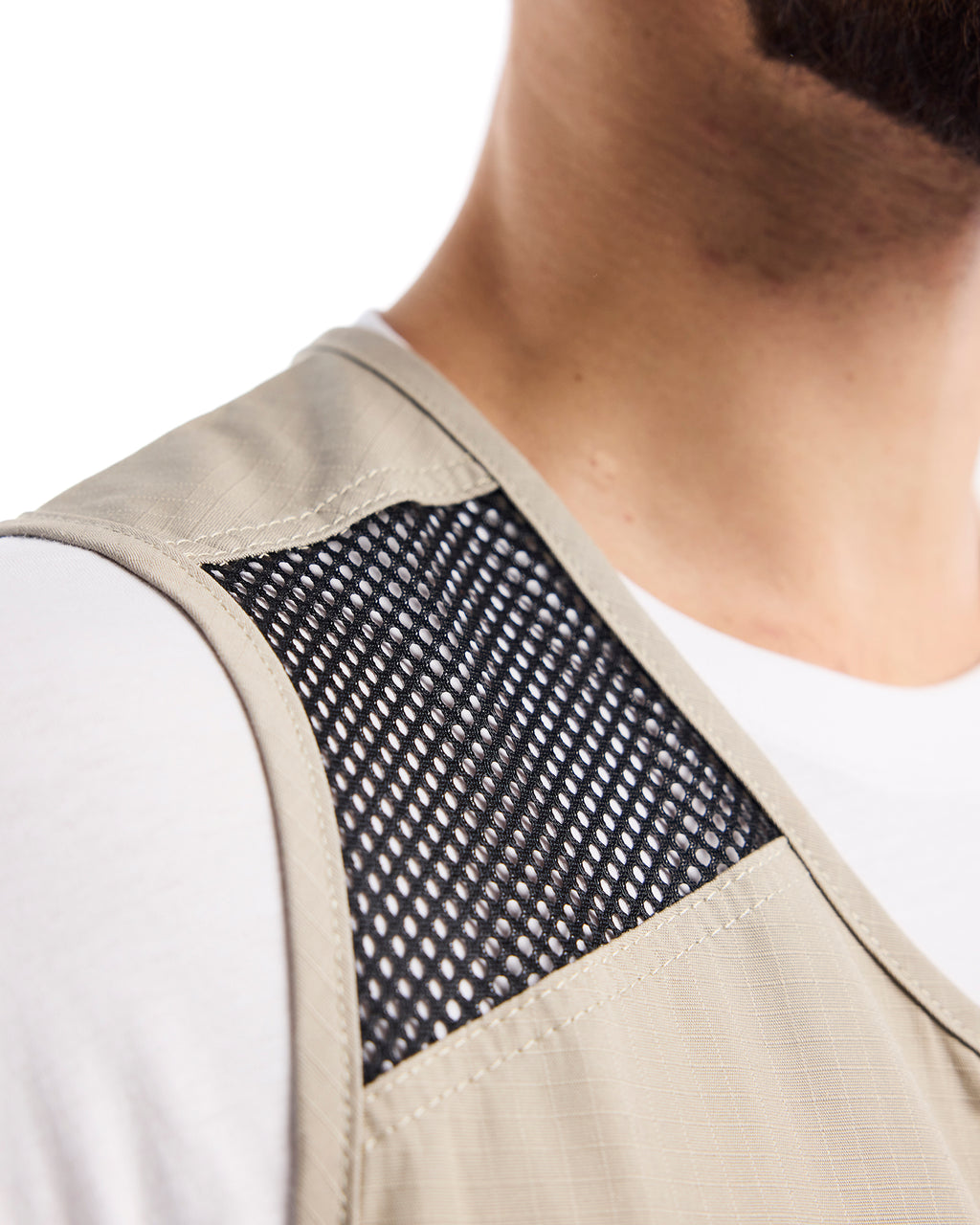 Ripstop Kangaroo Mesh Vest - Stone
