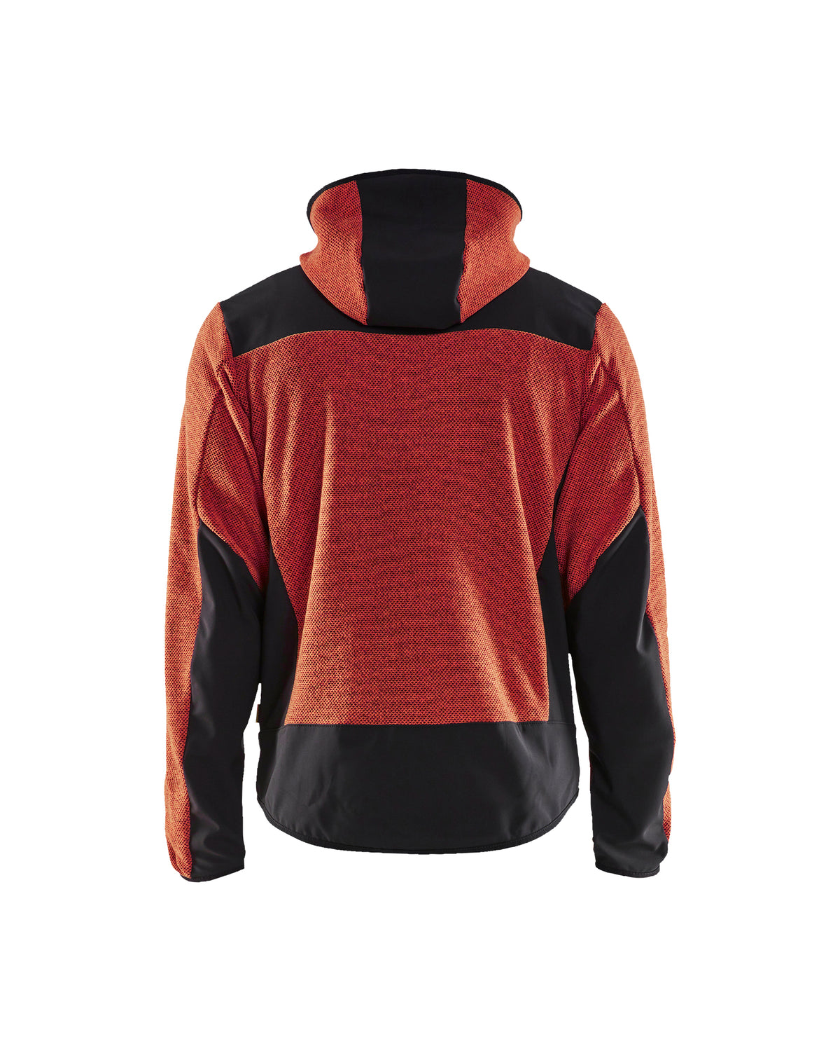 Knitted Fleece Jacket - Burned Red/Black
