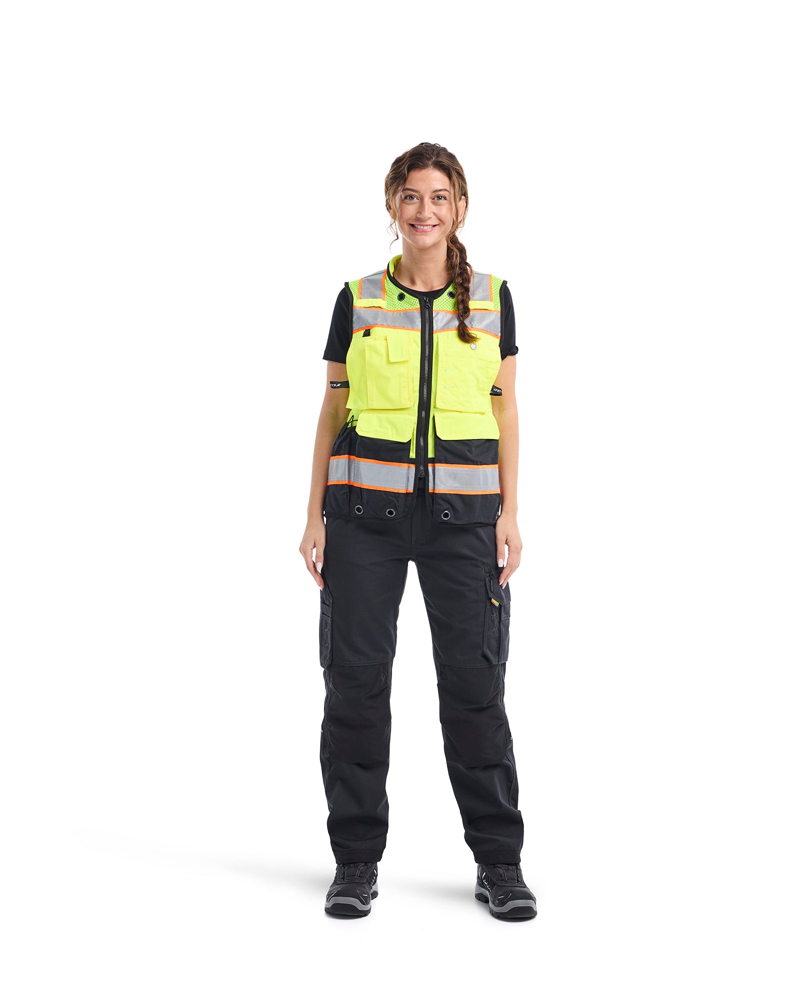 US Women's Hi-Vis Vest - Yellow Hi-viz/Black