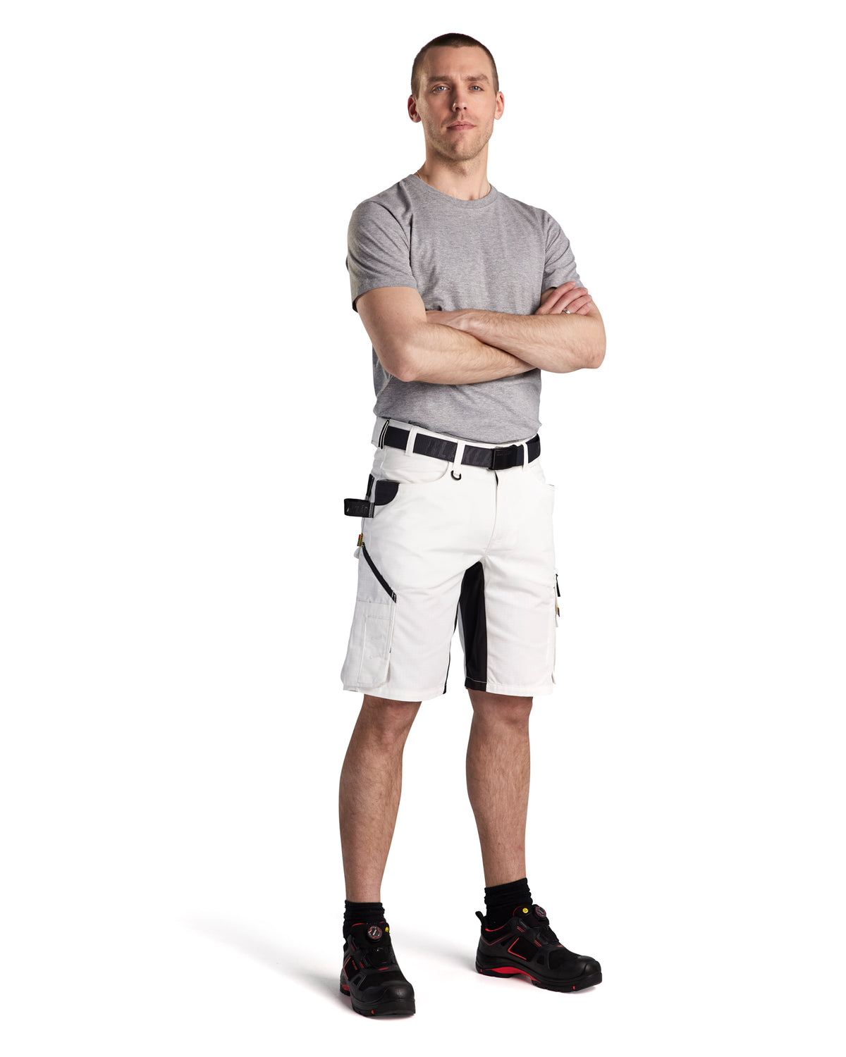 Ripstop Lite Shorts - White/Dark grey