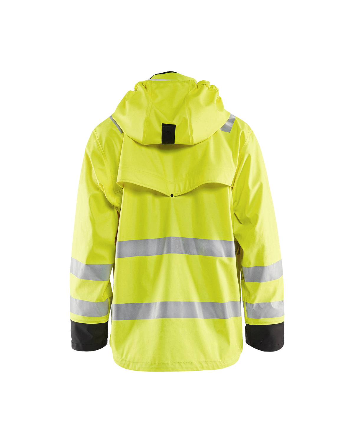 Hi-Vis Rain Jacket - Yellow Hi-viz/Black