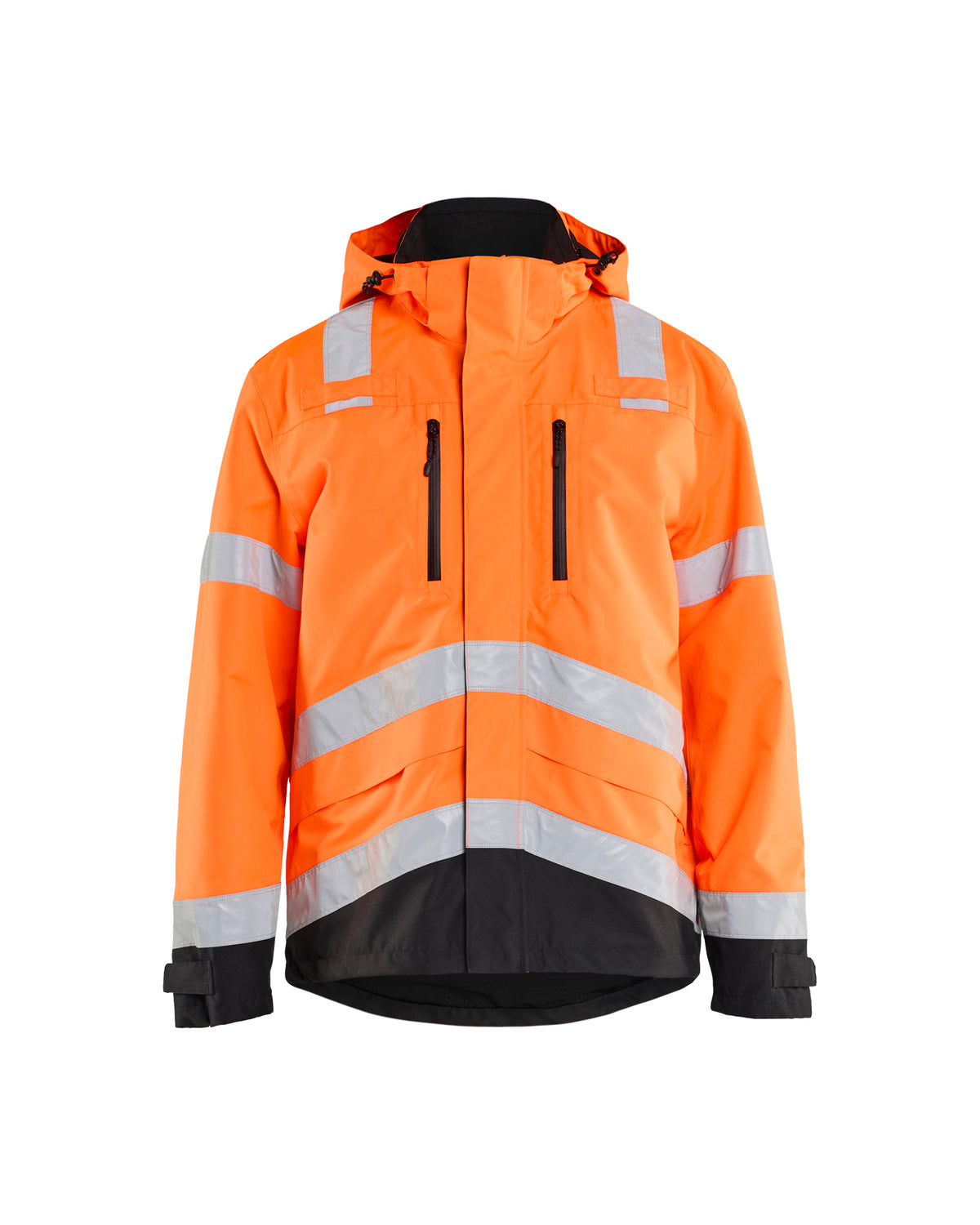 Hi-Vis Shell Jacket - Orange Hi-viz/Black