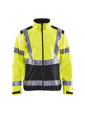 Hi-Vis Softshell Bomber Jacket - Hi-Vis Yellow / Black