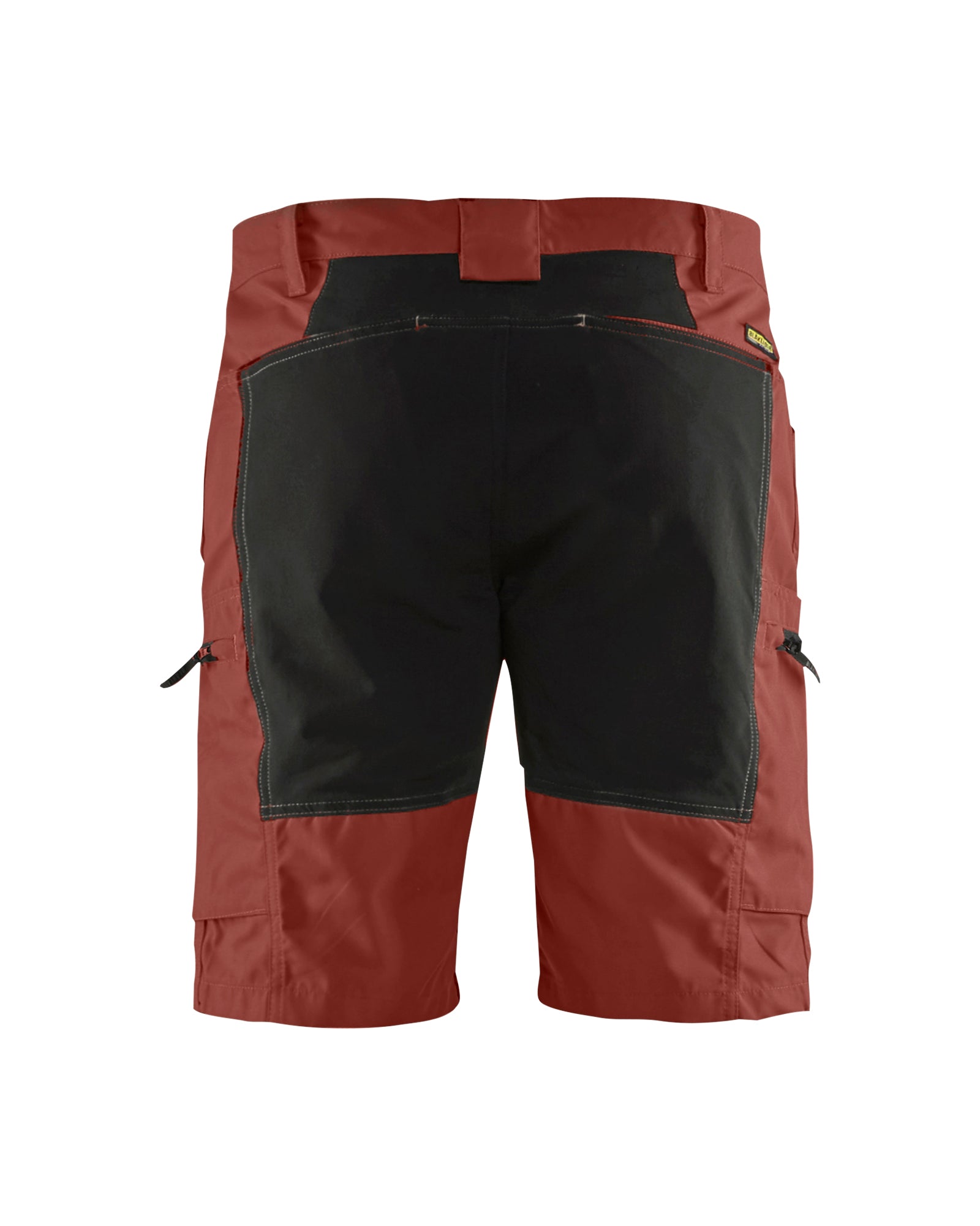 Service Shorts With Stretch - Burned Red/Black