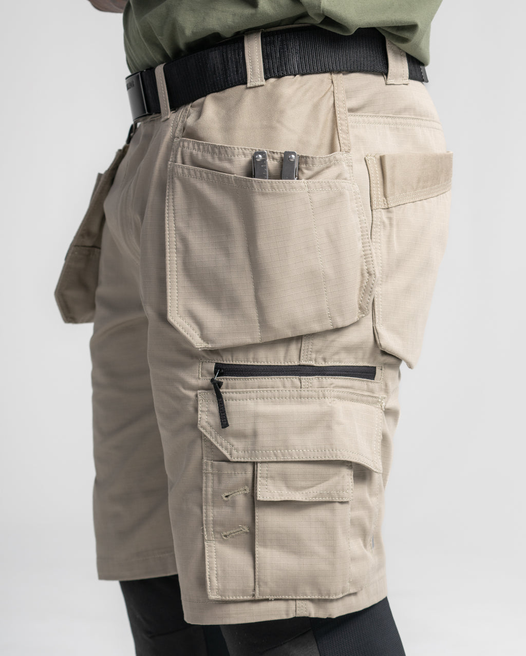 Ripstop Shorts - With Utility Pockets - Black