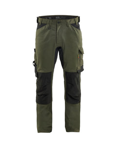 Craftsman pants with Stretch - Forest Night/Black