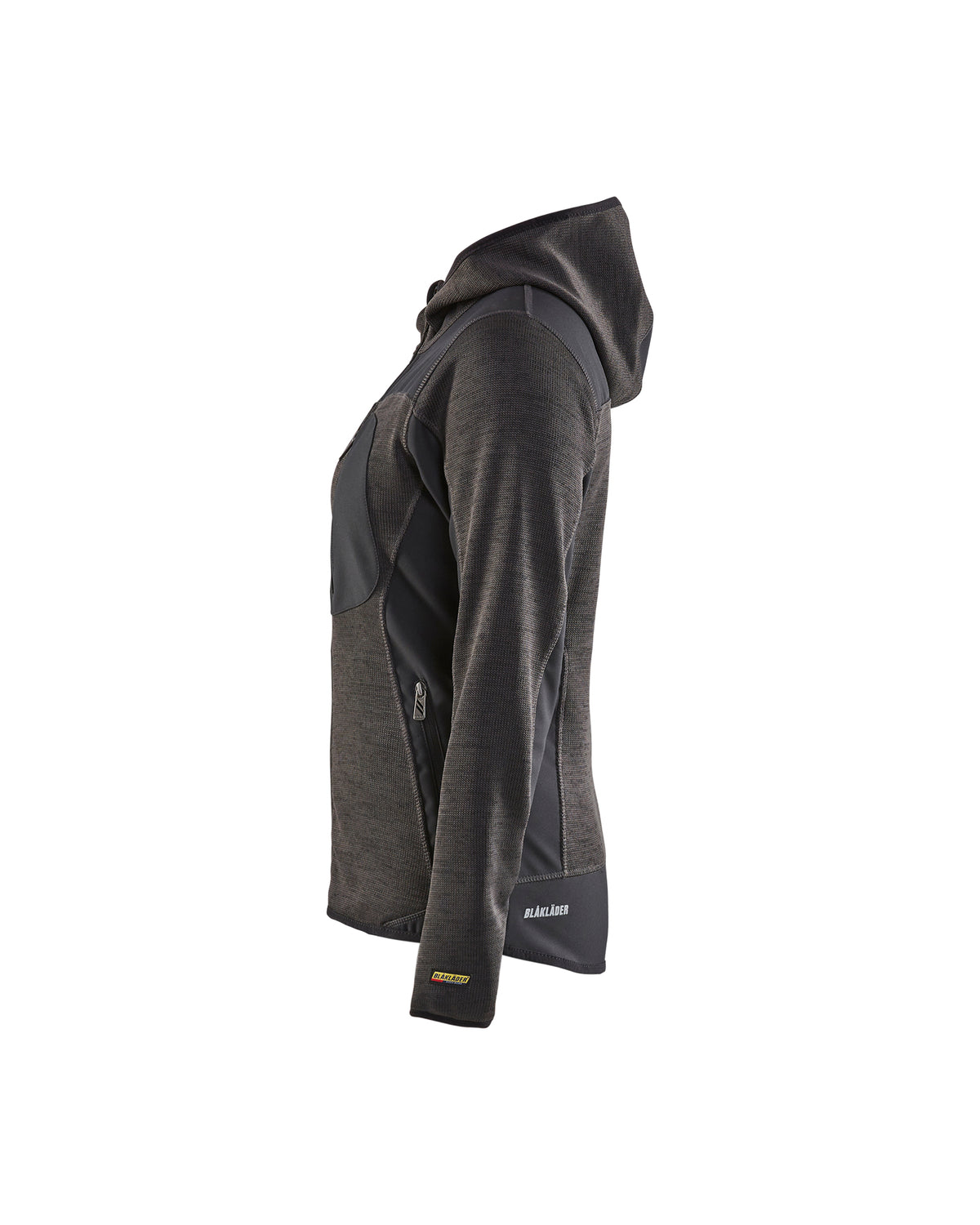 Women's Knitted Jacket - Dark Grey / Black