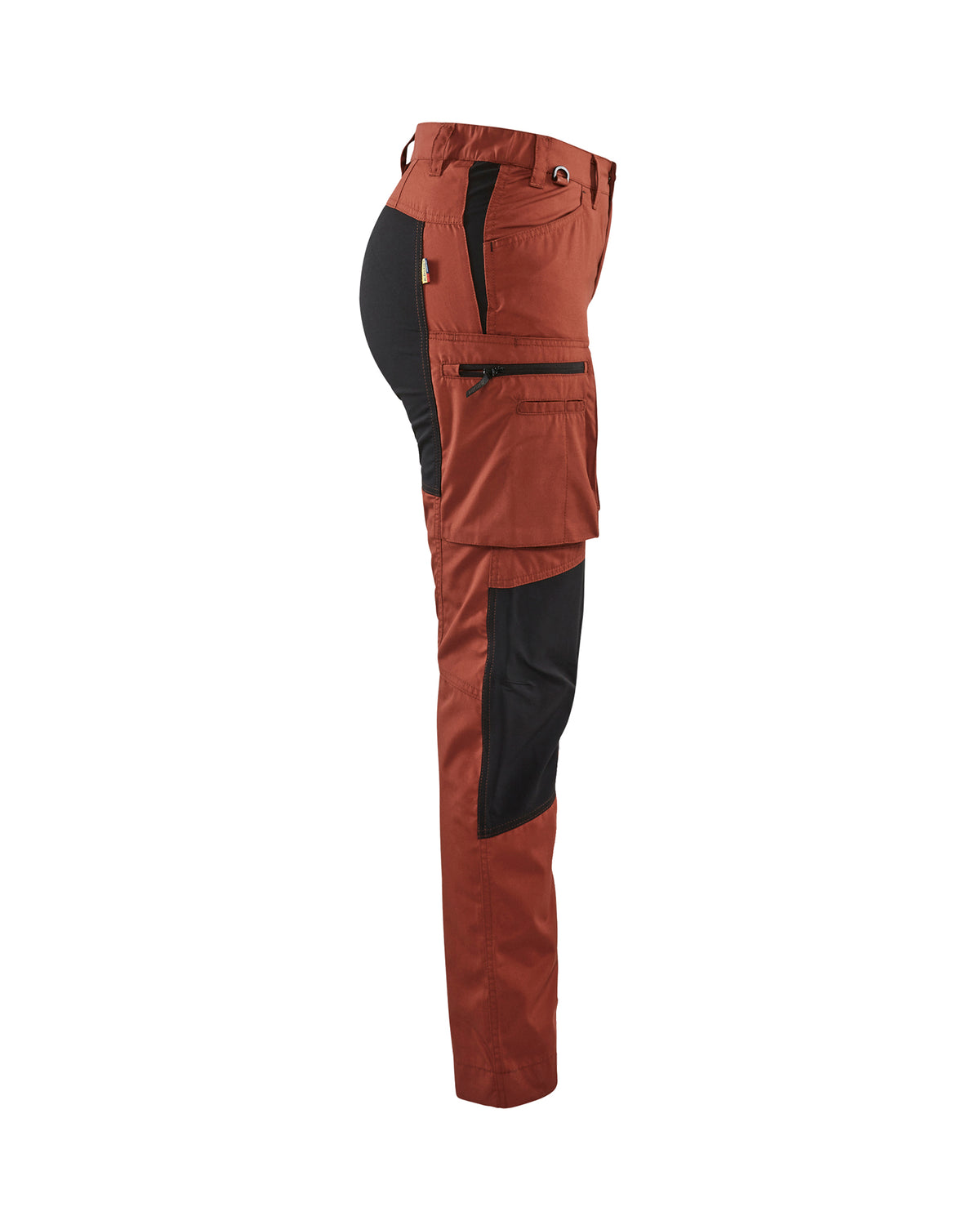 WOMEN'S SERVICE STRETCH PANTS - Burned Red/Black
