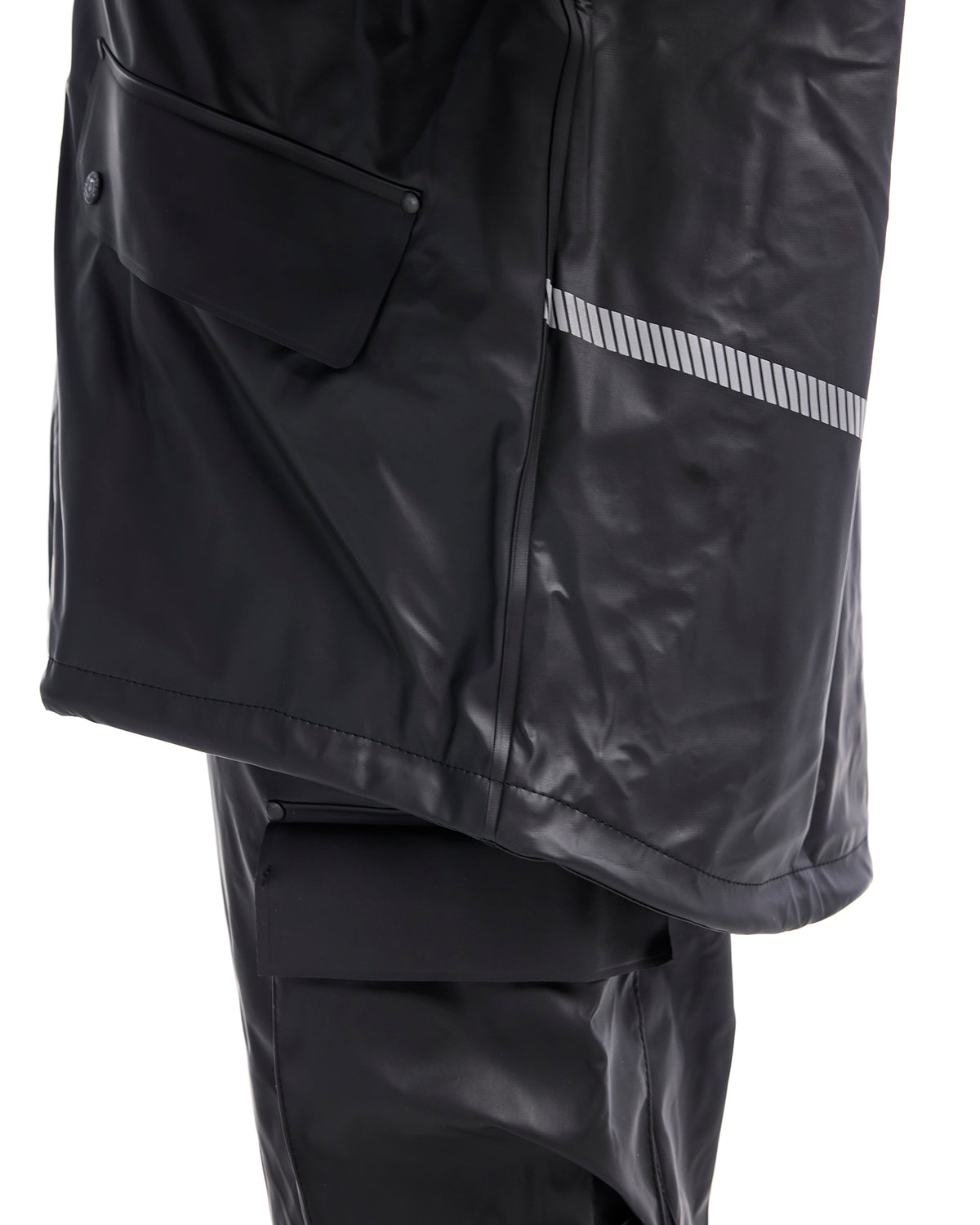 Reflective Rain Jacket - Black