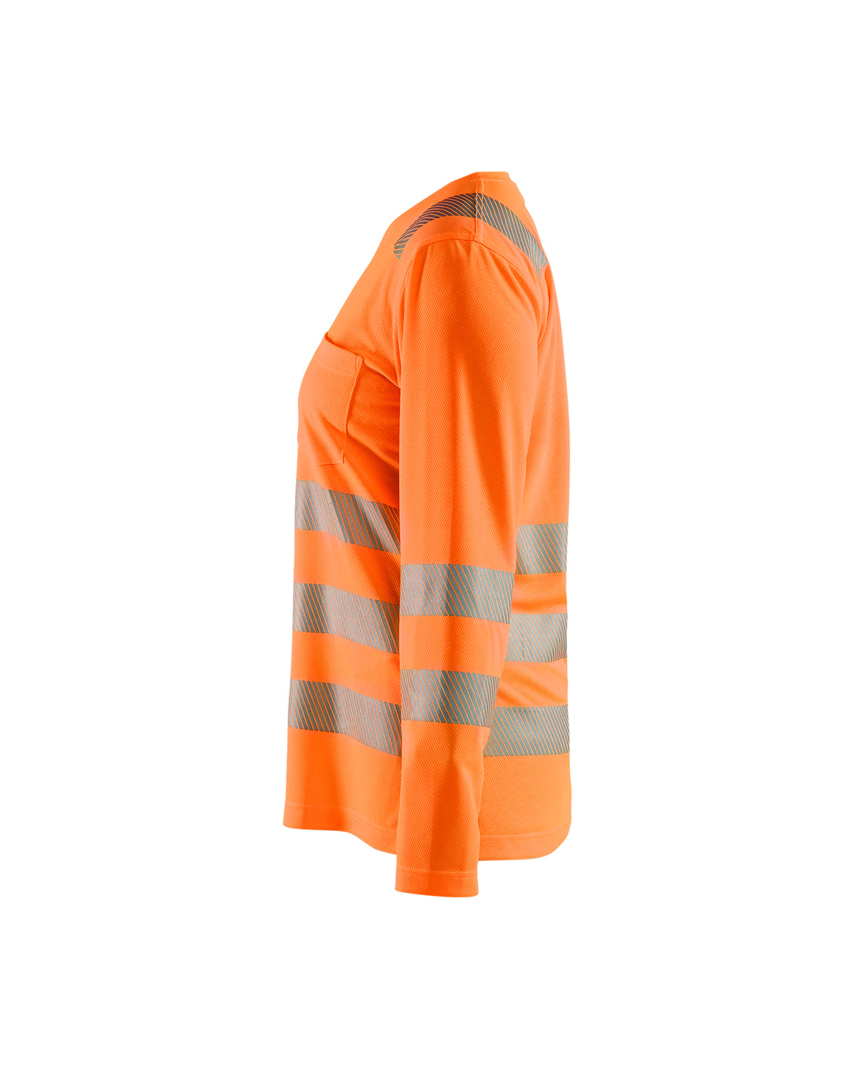 Women's Hi-Vis Long Sleeve Pocket T-Shirt - Orange