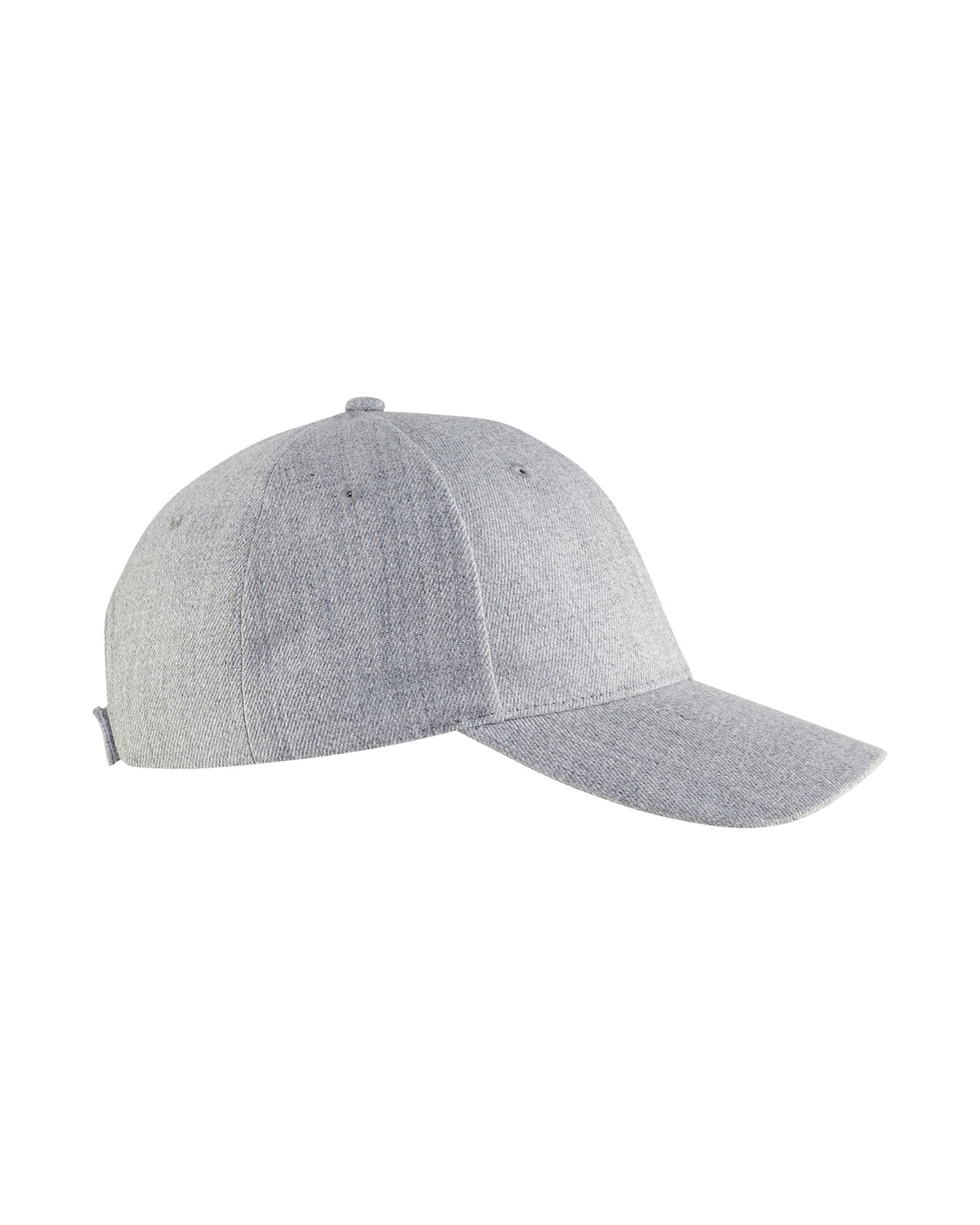 Wool Baseball Cap - Grey melange