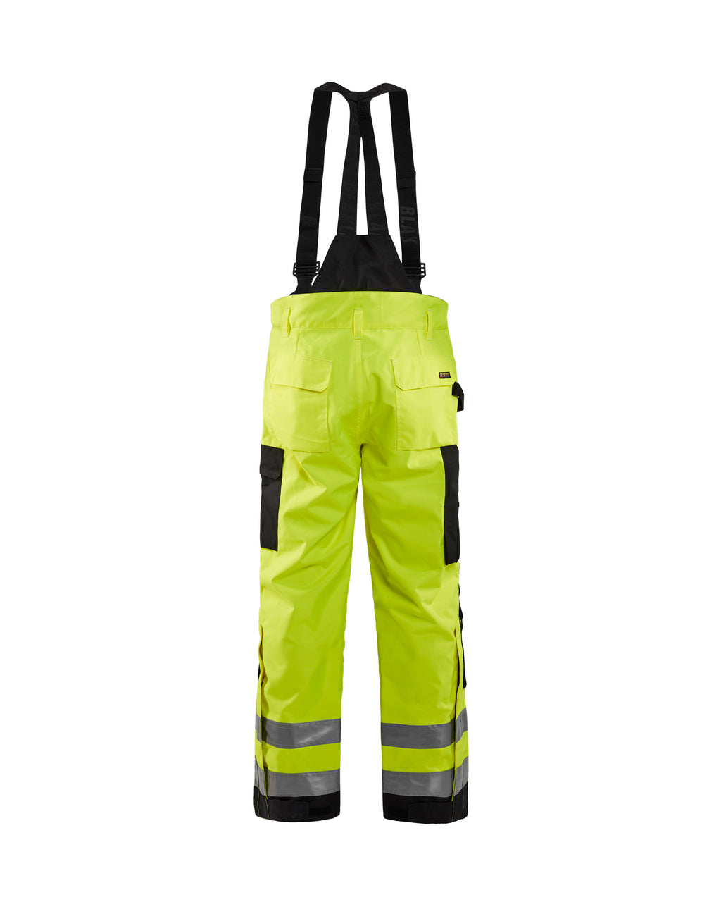 Hi-Vis Shell Suspender Pants - Yellow Hi-viz/Black