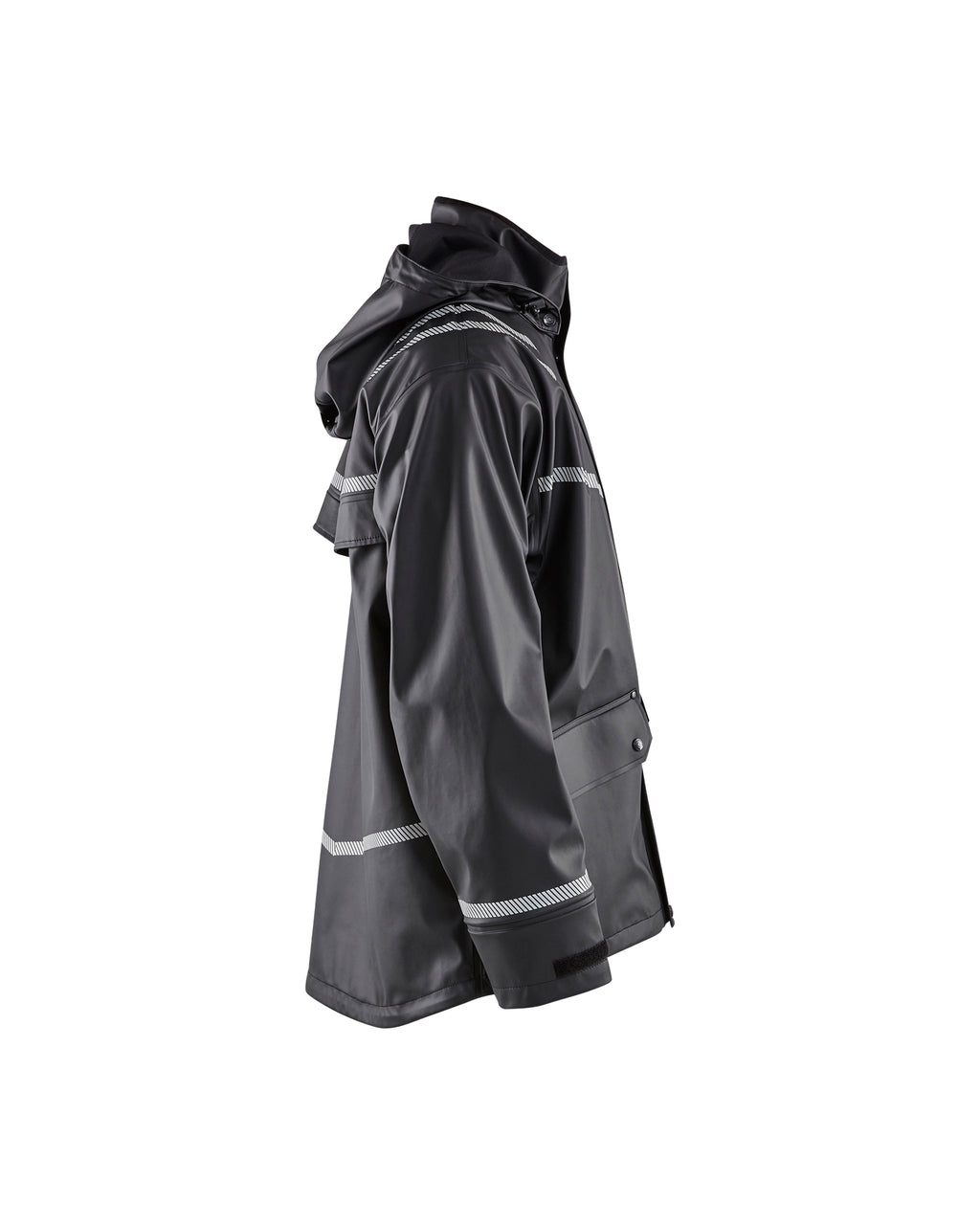 Reflective Rain Jacket - Black