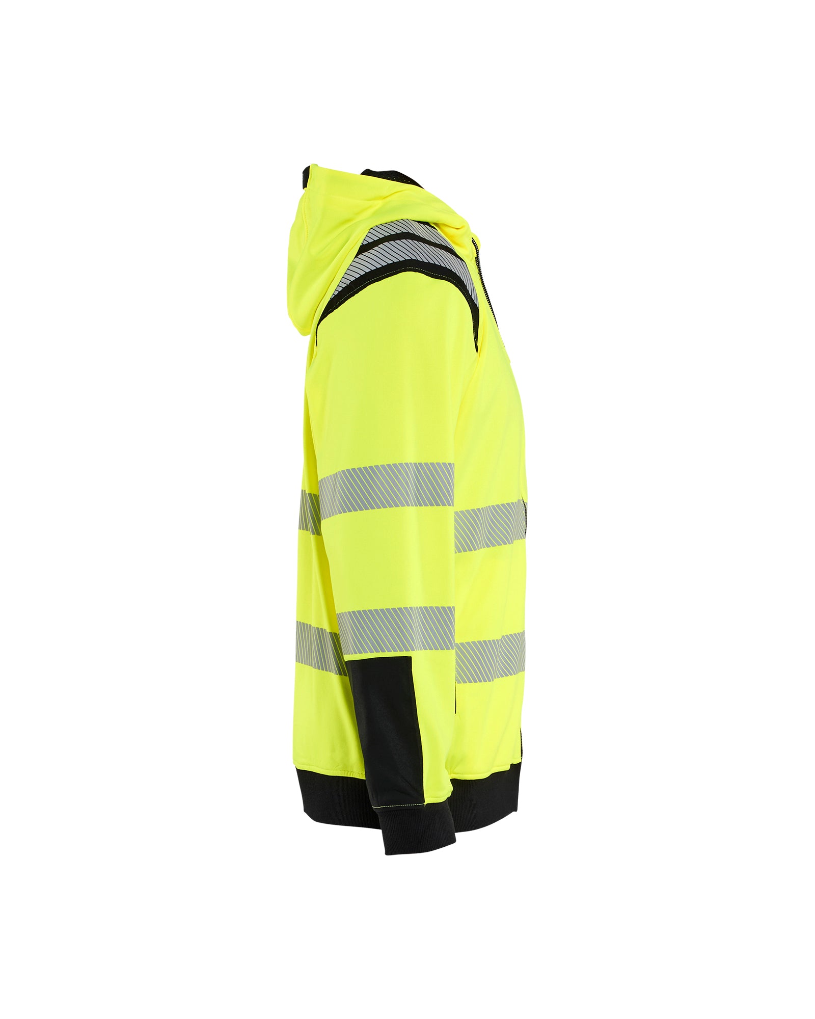 Hi-Vis Zip Sweatshirt - Yellow Hi-viz/Black – Blåkläder
