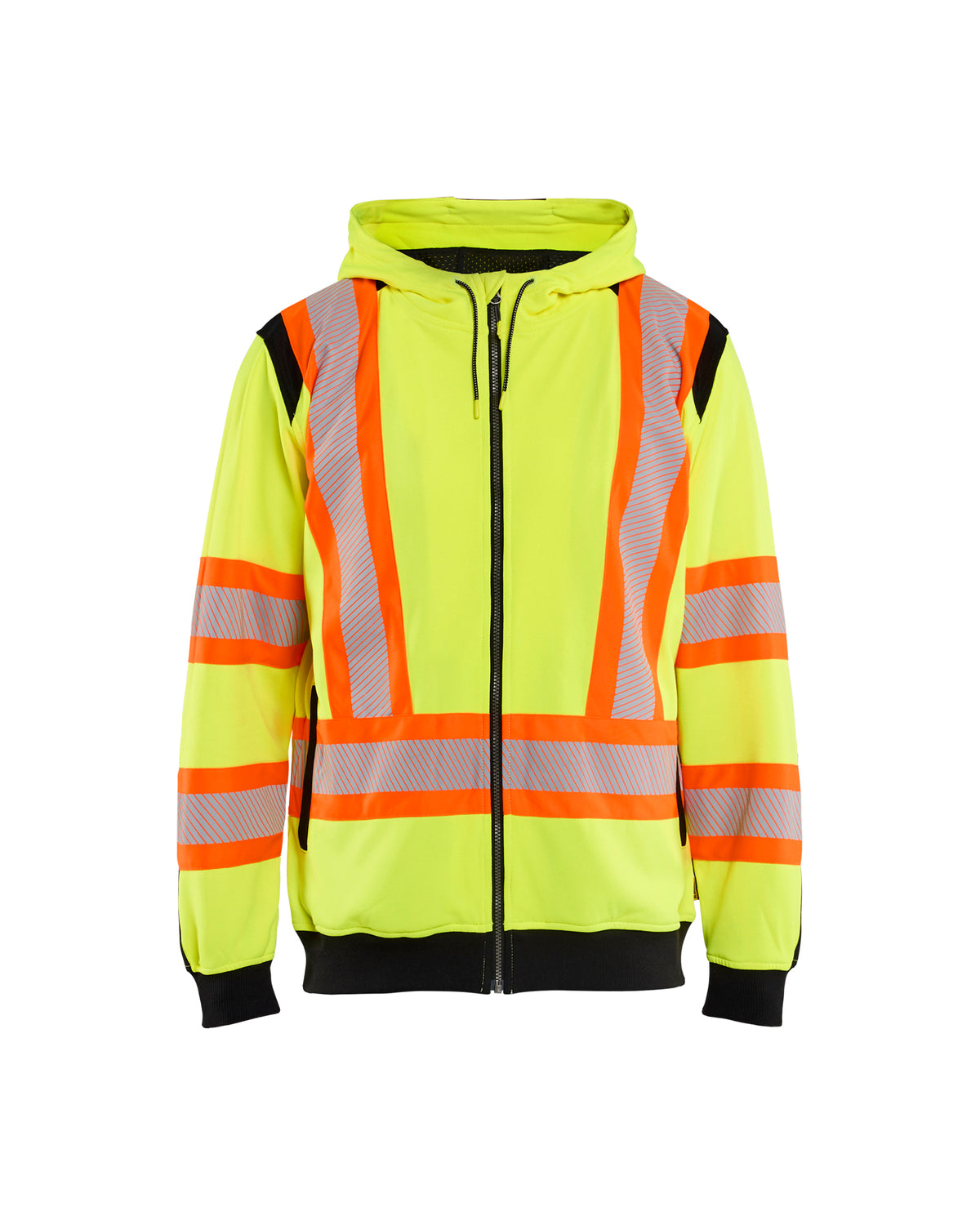 Hi-Vis CSA Full Zip Hoodie - Yellow Hi-viz/Black