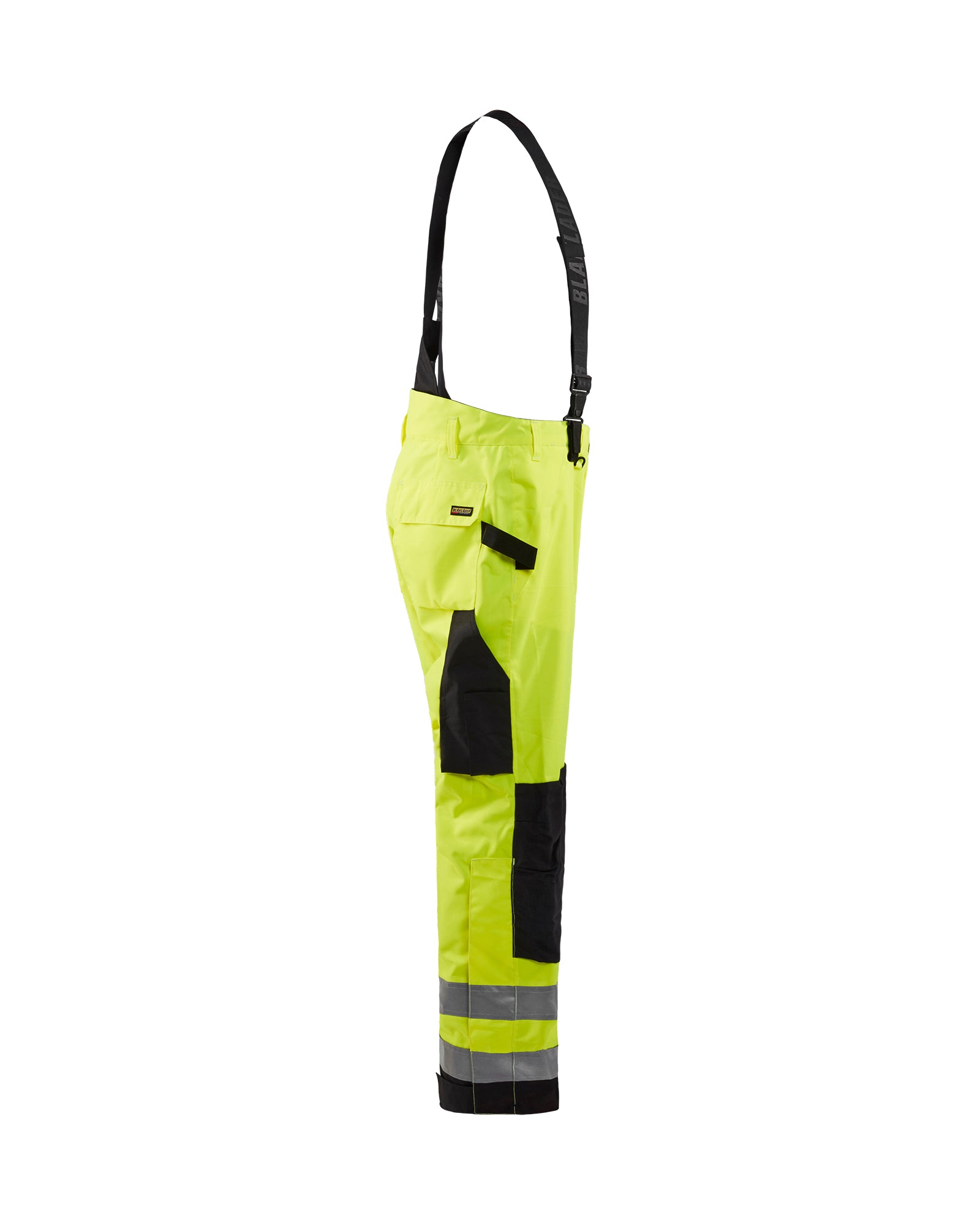 Hi-Vis Shell Suspender Pants - Hi-Vis Yellow / Black – Blåkläder
