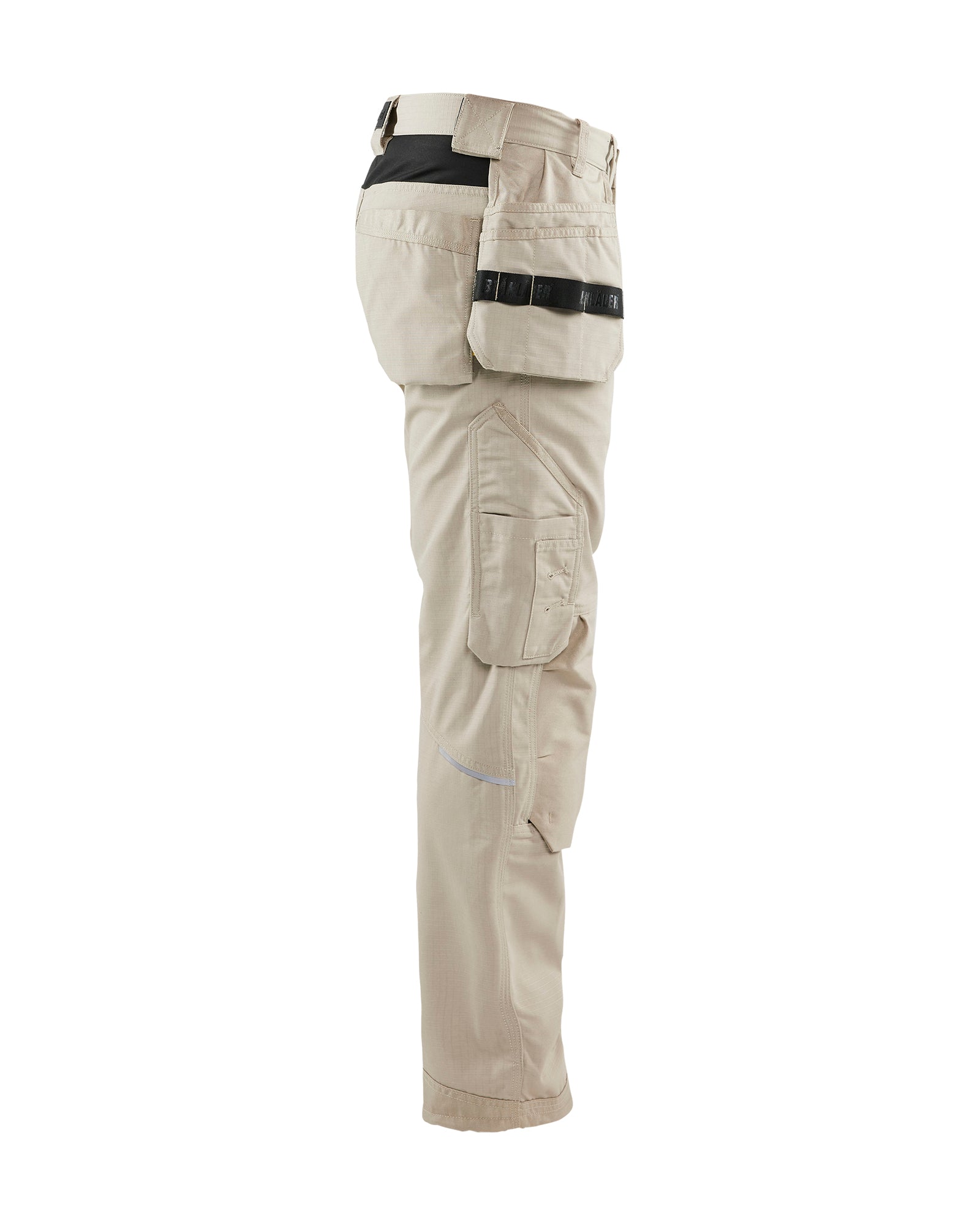 Ripstop Pants With Utility Pockets - Stone