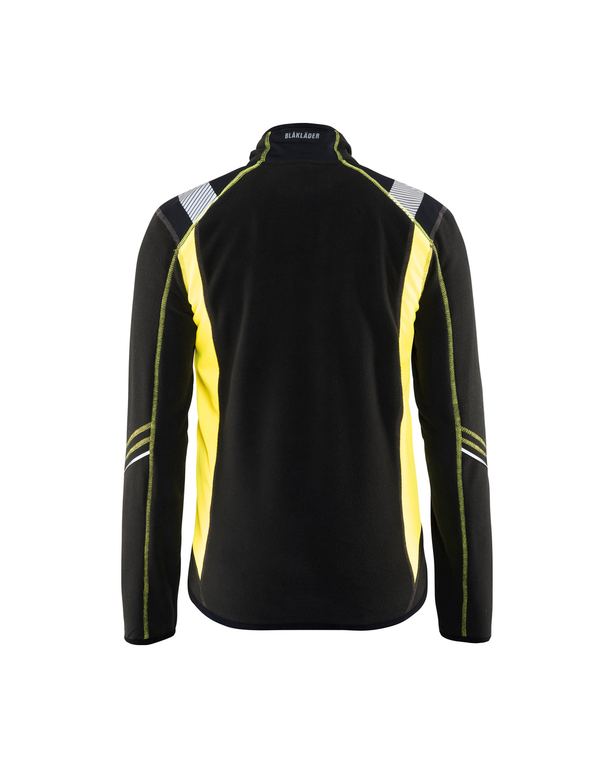 Micro Fleece Visibility Jacket - Black / Hi-Vis Yellow