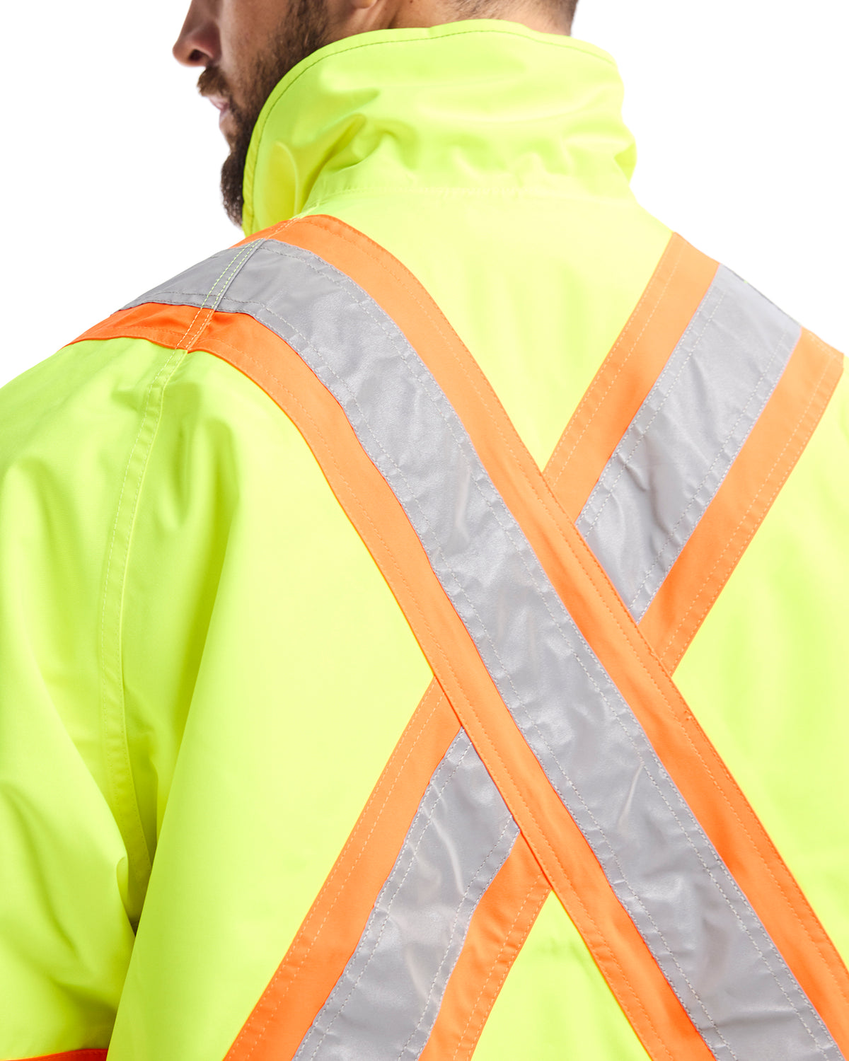 Hi-Vis Winter CSA Bomber Jacket - Yellow Hi-viz/Black