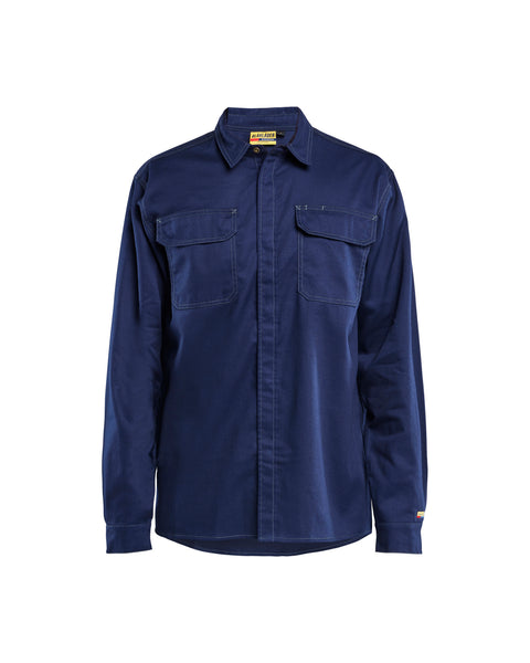 Flame Resistant Snap Button Shirt - Navy blue – Blåkläder