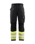 Women's Visibility Ripstop Pant - Black/Yellow Hi-viz