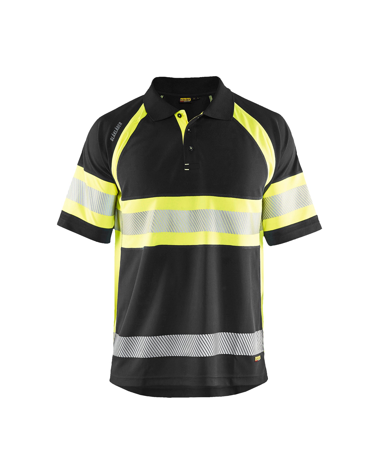 トップス Belvet Heavy Border Polo Visibility POLO - Navy blue/Yellow Hi-viz – Blåkläder