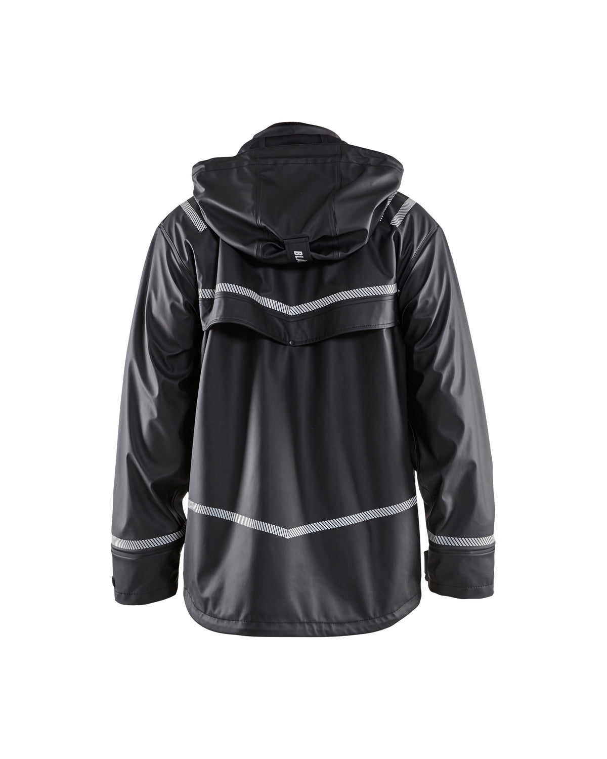 Reflective Rain Jacket - Black
