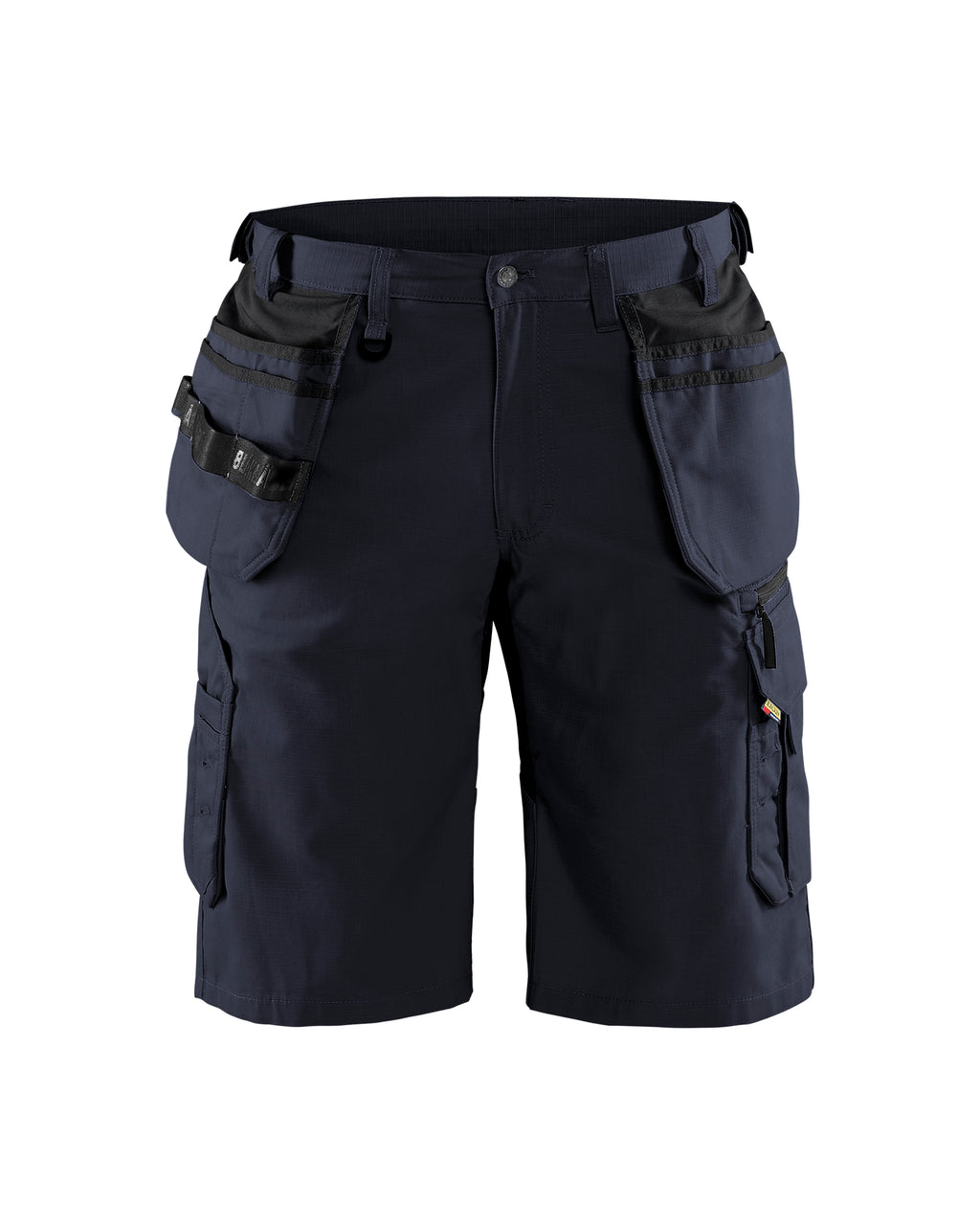 Ripstop Long Short With Utility Pockets - Dark navy blue