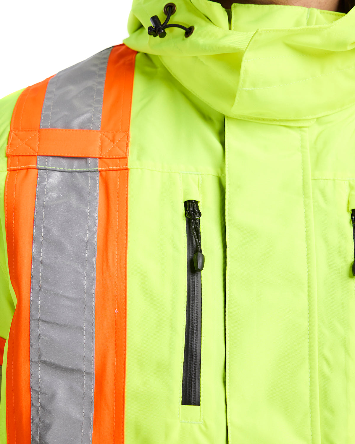 Hi-Vis Shell CSA Jacket - Yellow Hi-viz/Black