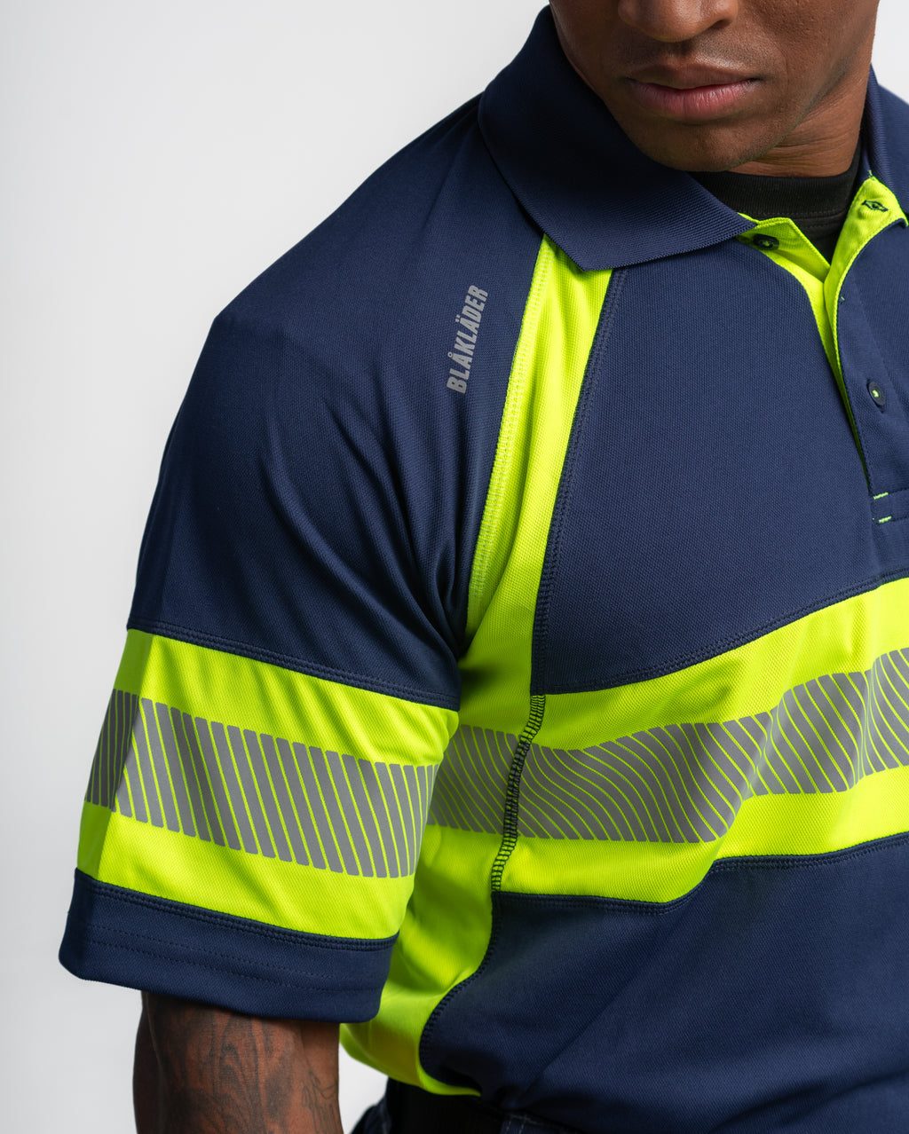 Visibility POLO - Black/Yellow Hi-viz
