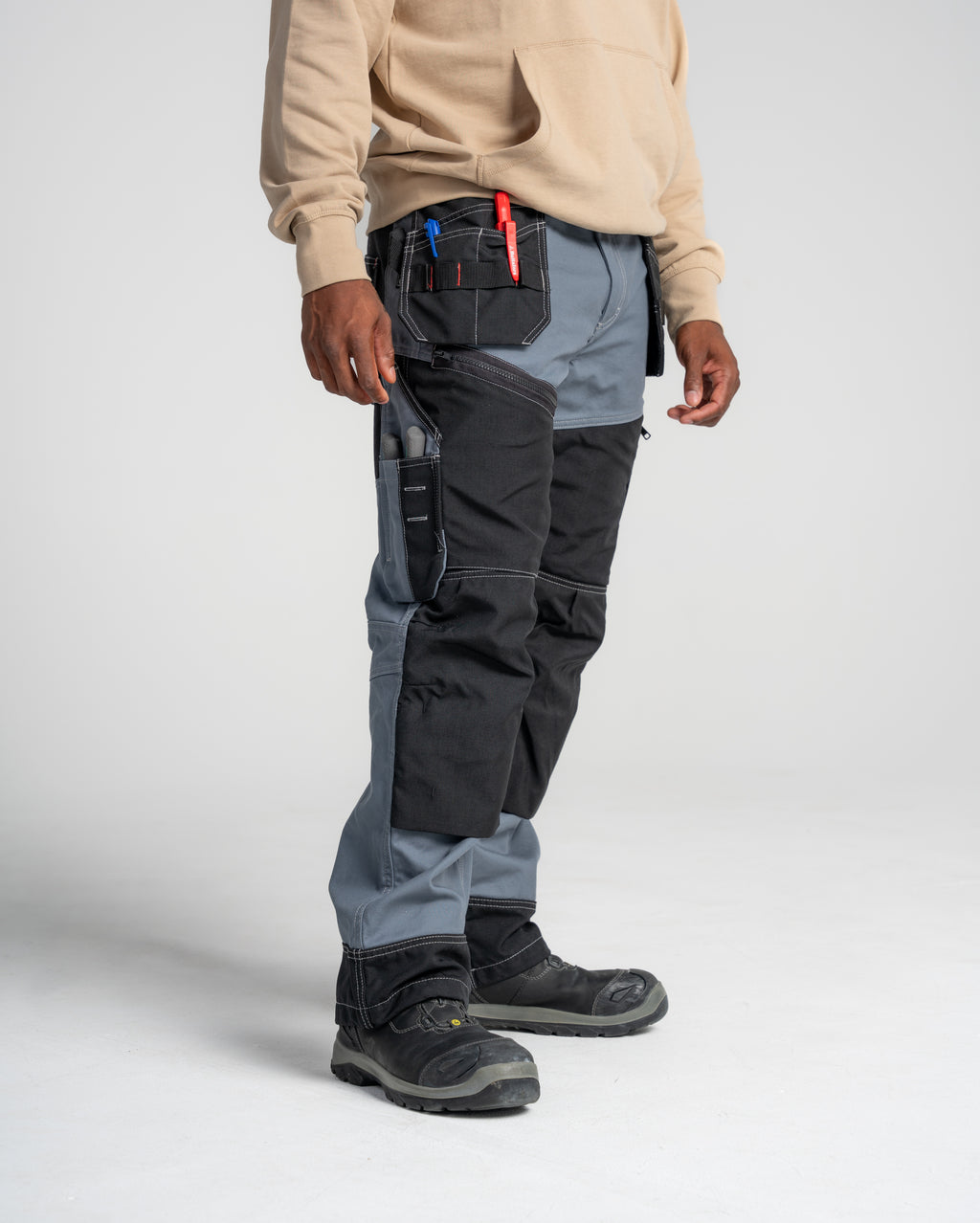 X1600 WORK PANTS - Grey/Black