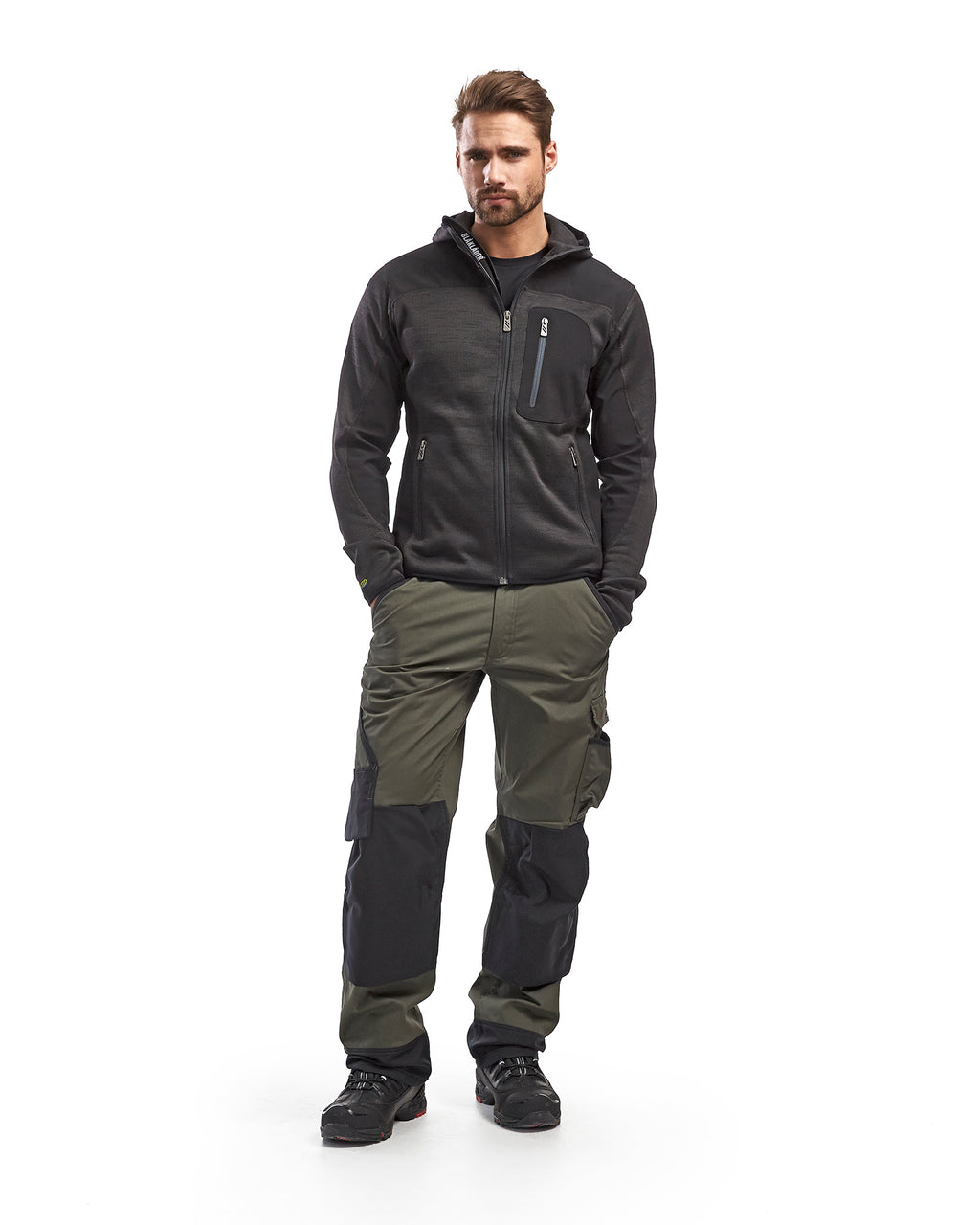Knitted Jacket - Dark Gray/Black