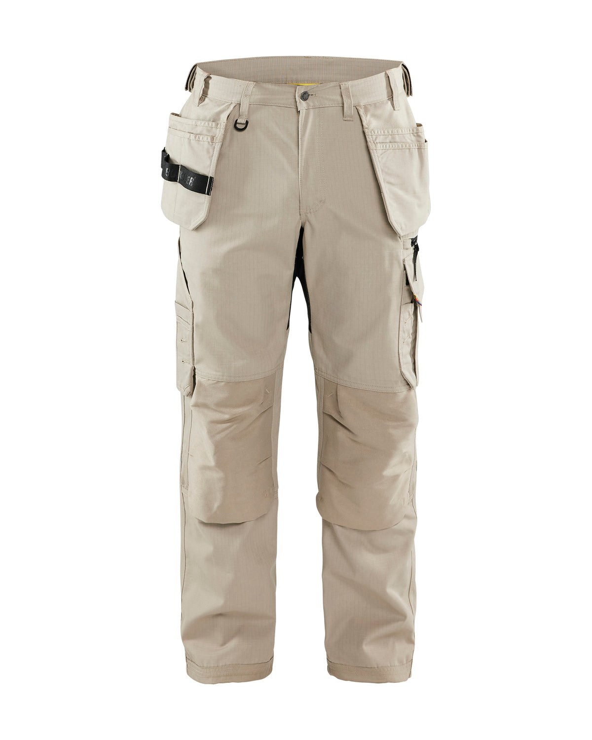 Ripstop Pants With Utility Pockets - Stone