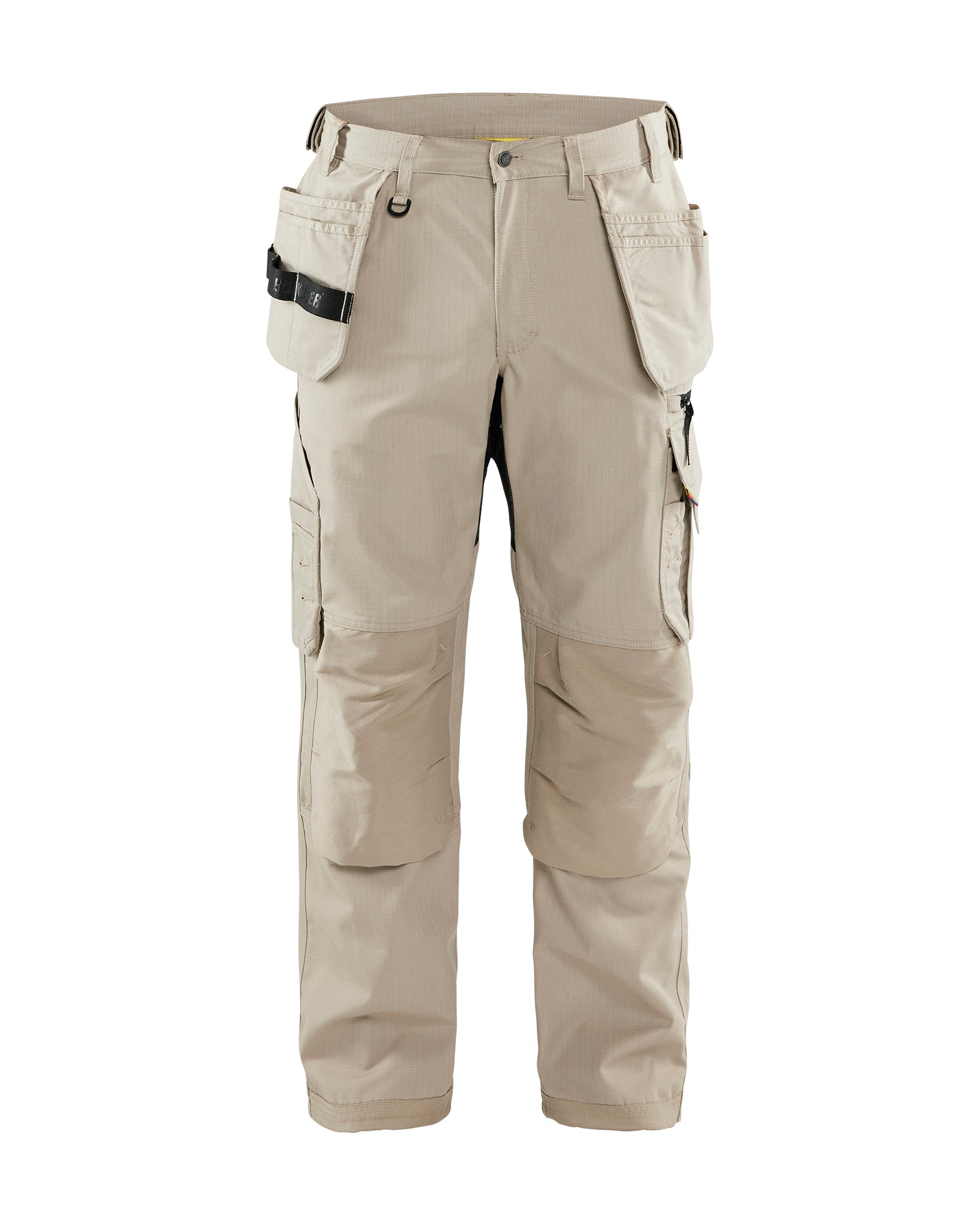 Ripstop Pants With Utility Pockets - Stone