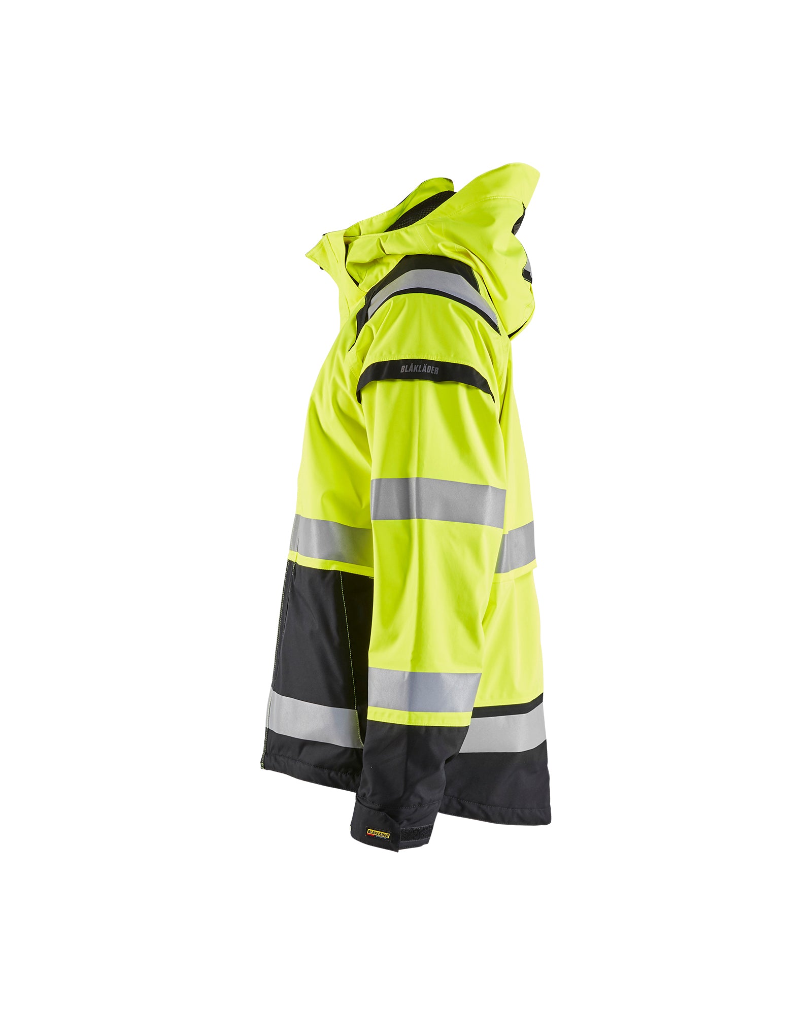 Hi-Vis Premium Shell Jacket - Yellow Hi-viz/Black