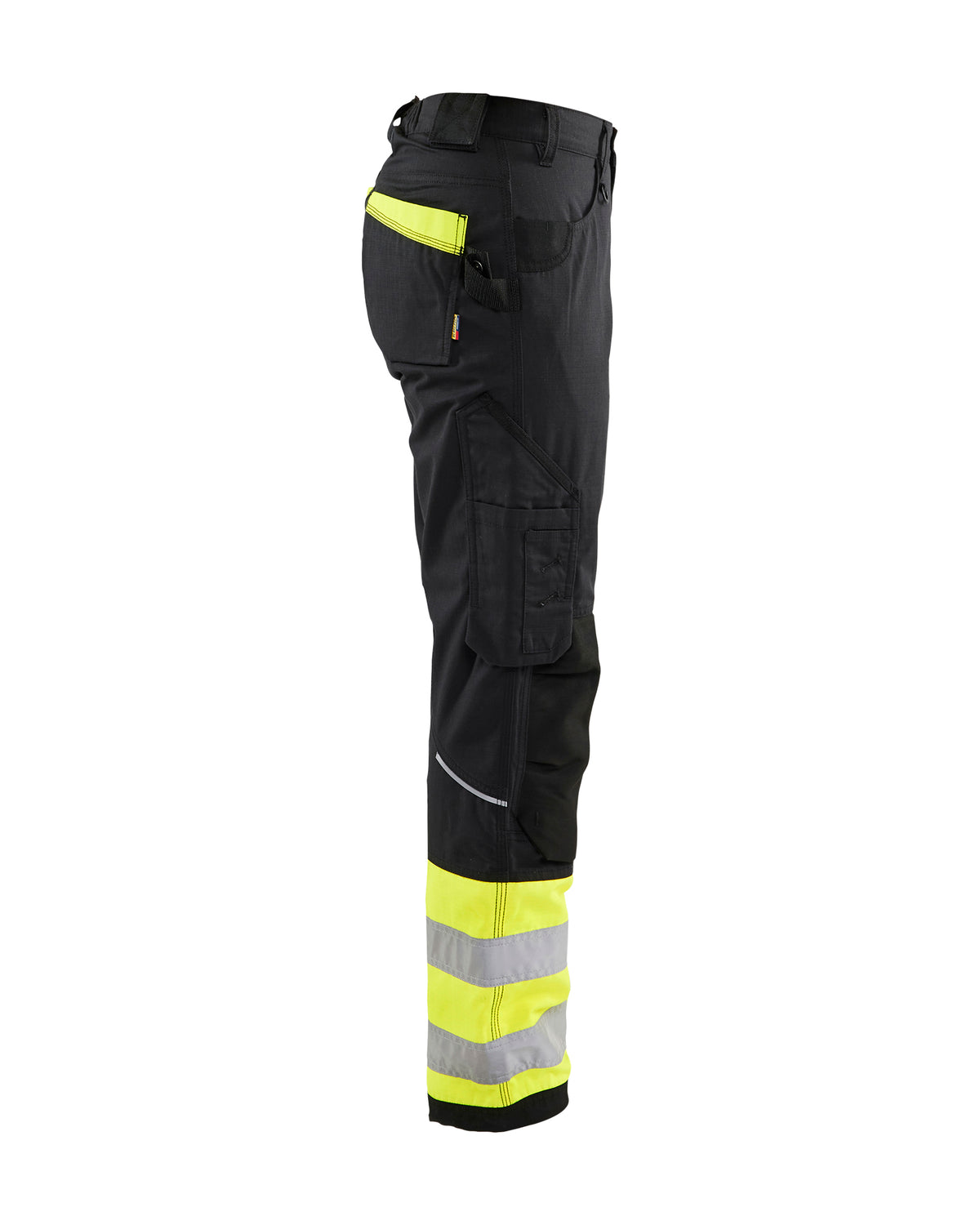 Women's Visibility Ripstop Pro Pants - Black/Yellow Hi-viz